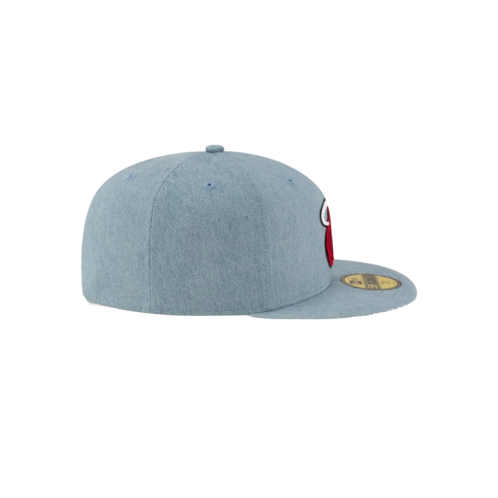 Court Culture Denim Fitted Hat - Image 6