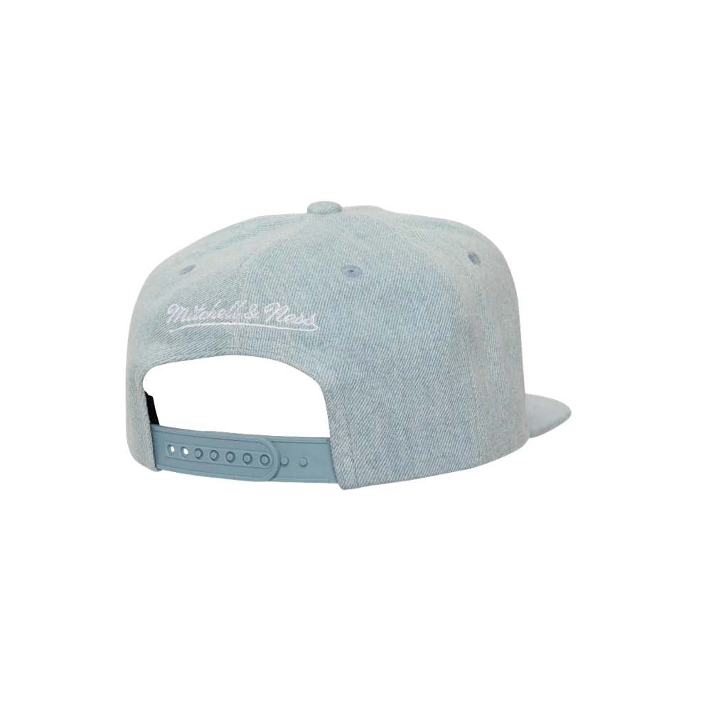 Mitchell & Ness Miami HEAT Denim Stitcher Snapback - Image 2