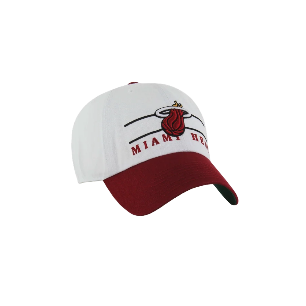 '47 Brand Miami HEAT Double Header Cleanup Dad Hat - Image 2