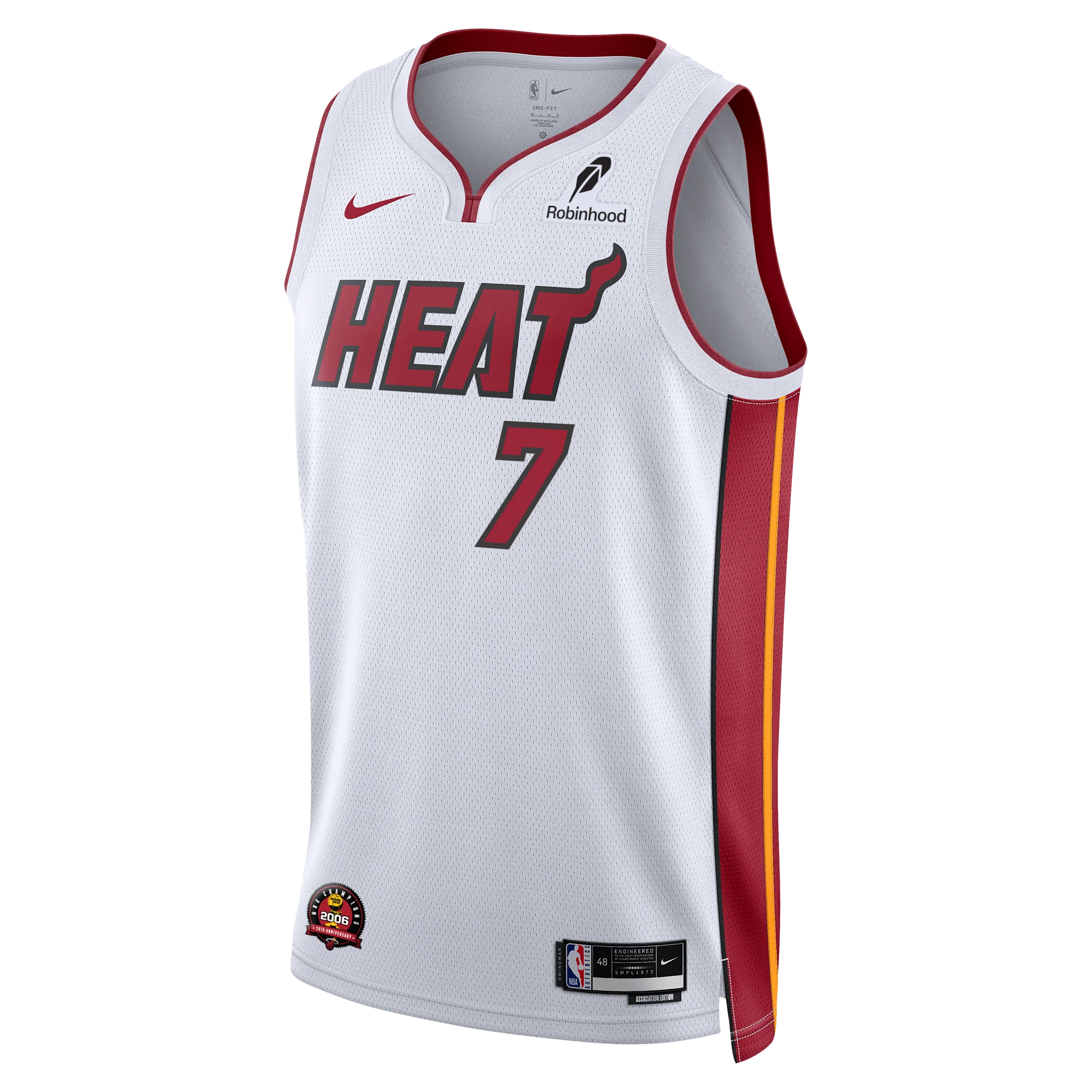 Kel'el Ware Nike Miami HEAT Association White Youth Swingman Jersey