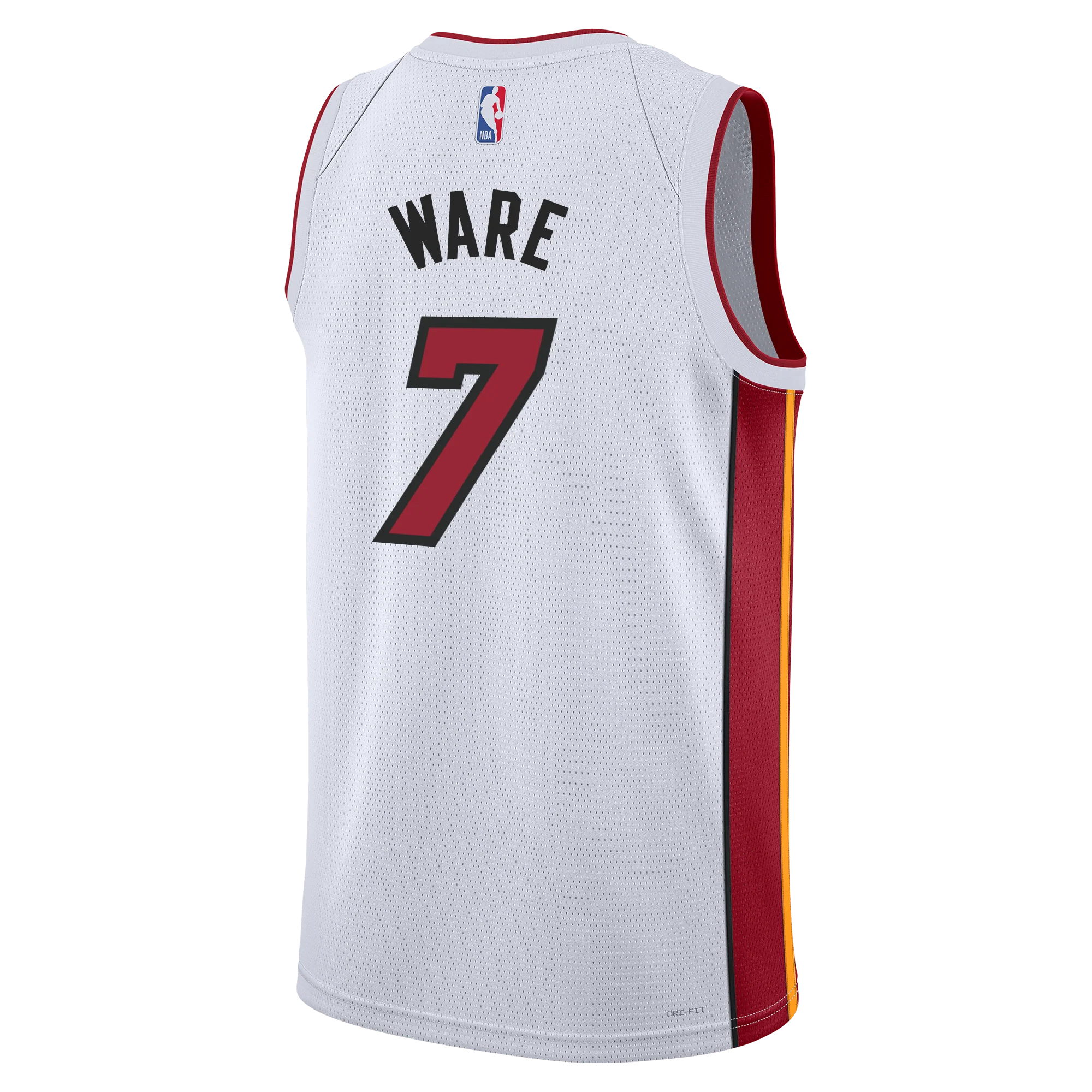 Kel'el Ware Nike Miami HEAT Association White Youth Swingman Jersey - Image 2