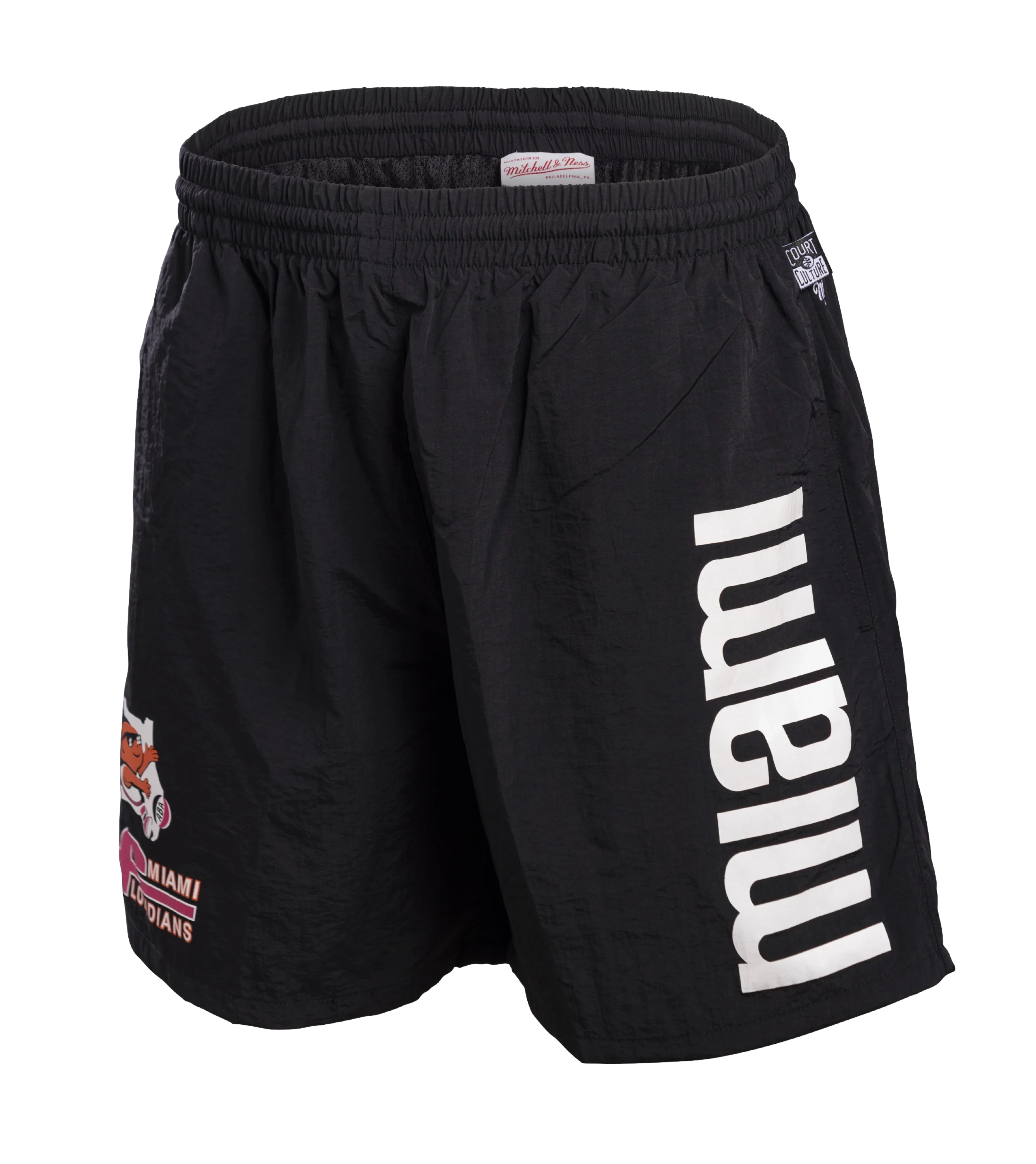 Court Culture X Mitchell and Ness Floridians Black Miami Shorts - Image 4