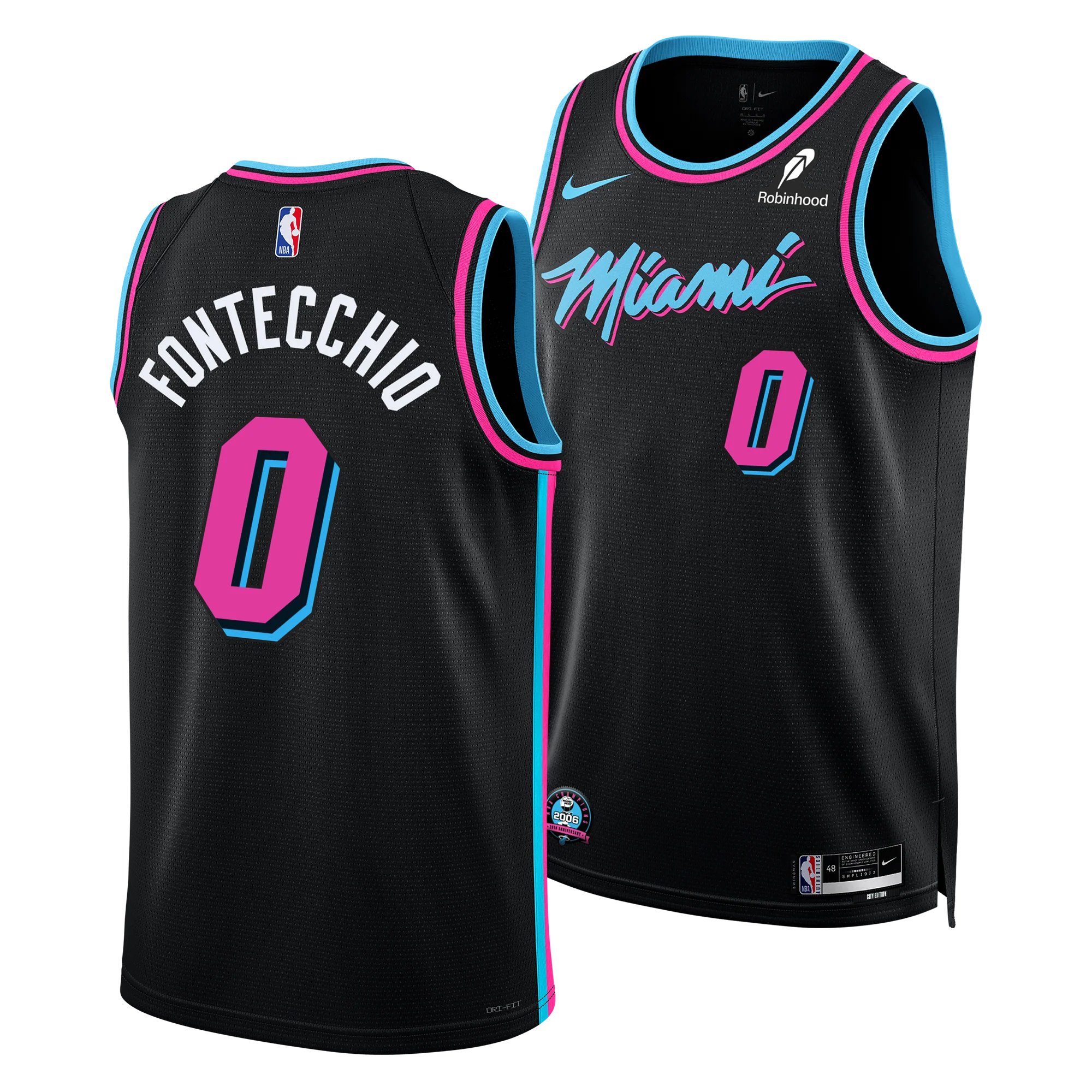 Simone Fontecchio Nike Original Vice Nights Swingman Jersey - Image 3