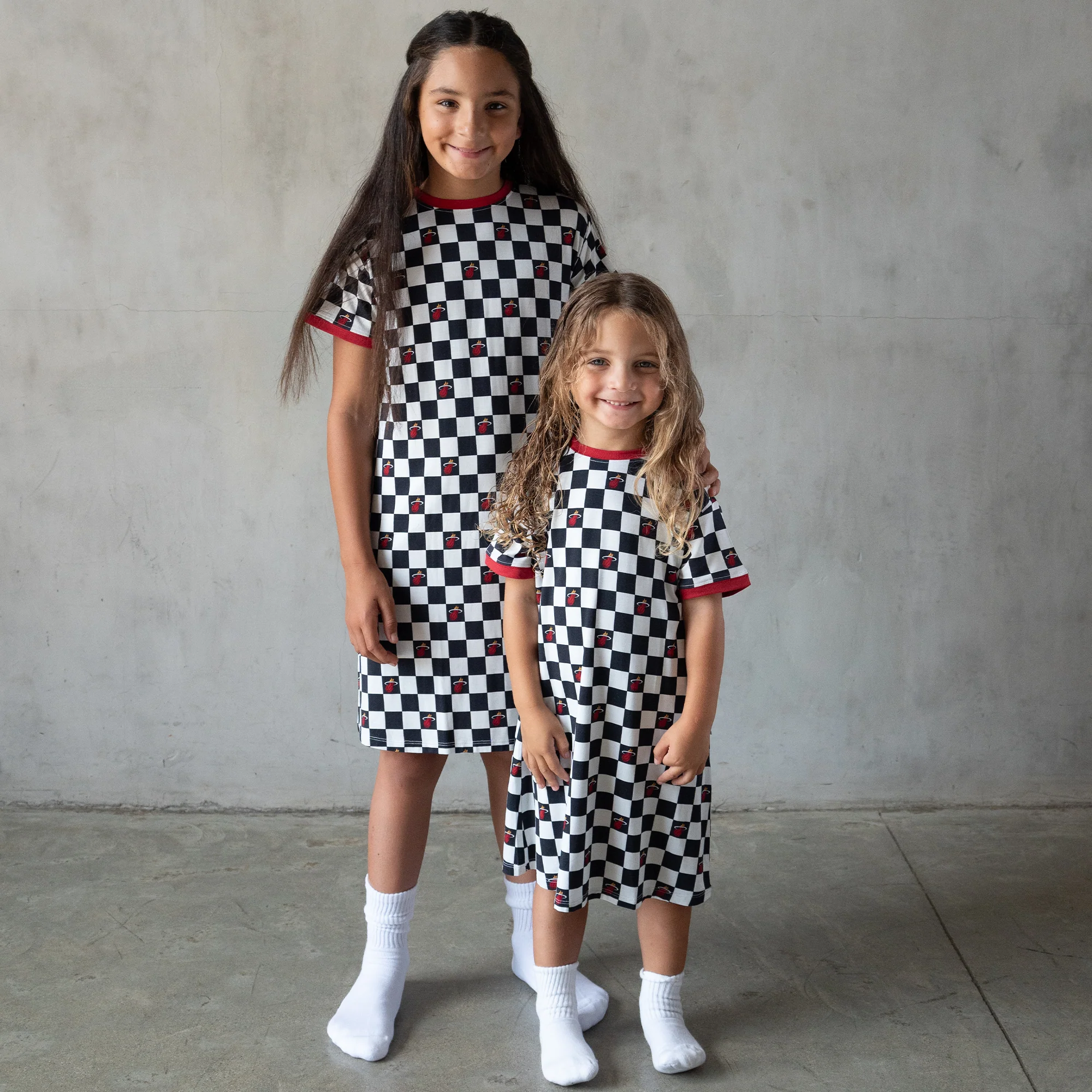 Court Culture x Everyday Leisure Checkerboard T-Shirt Dress - Image 2