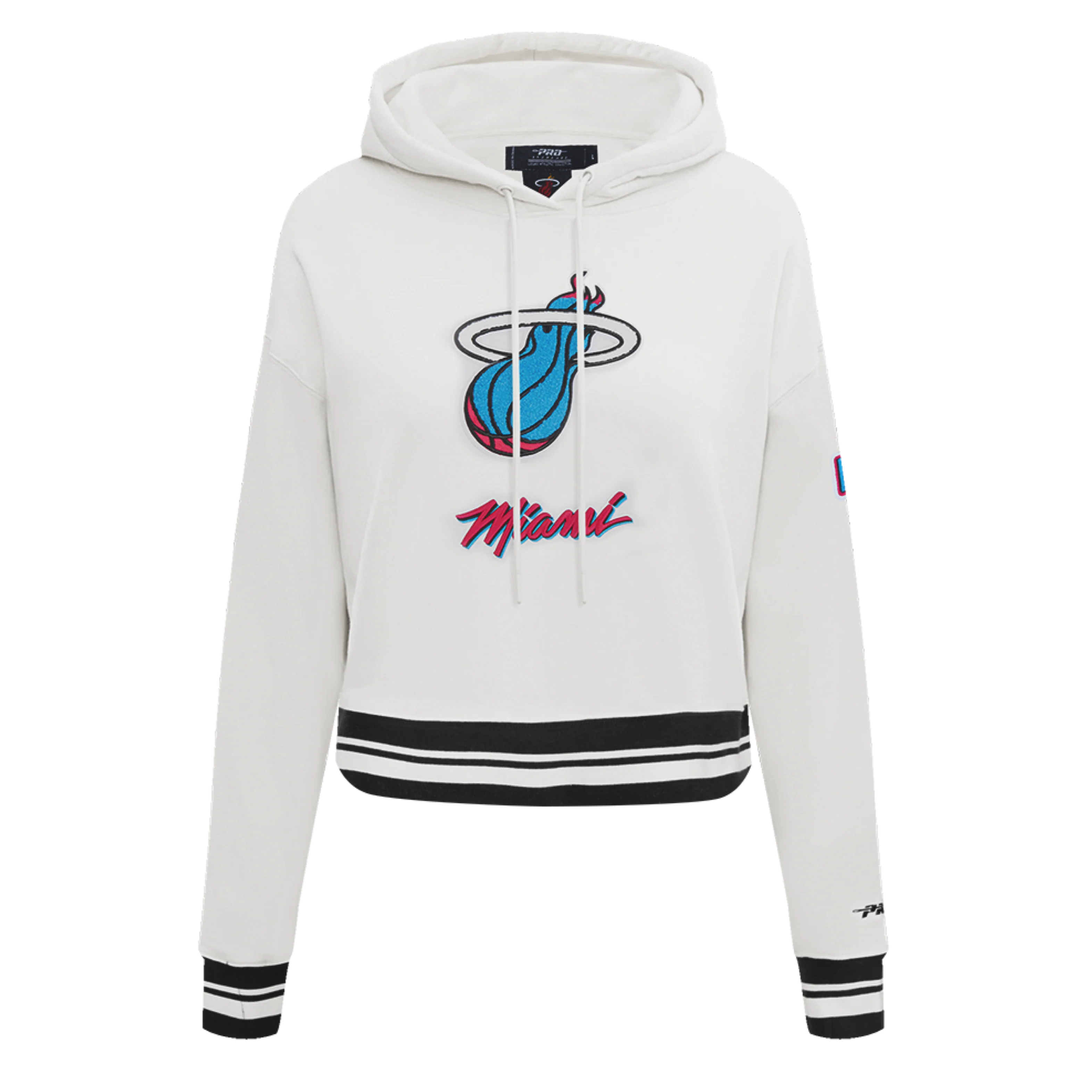 Pro Standard Miami HEAT Original Vice Girls Cropped Hoodie