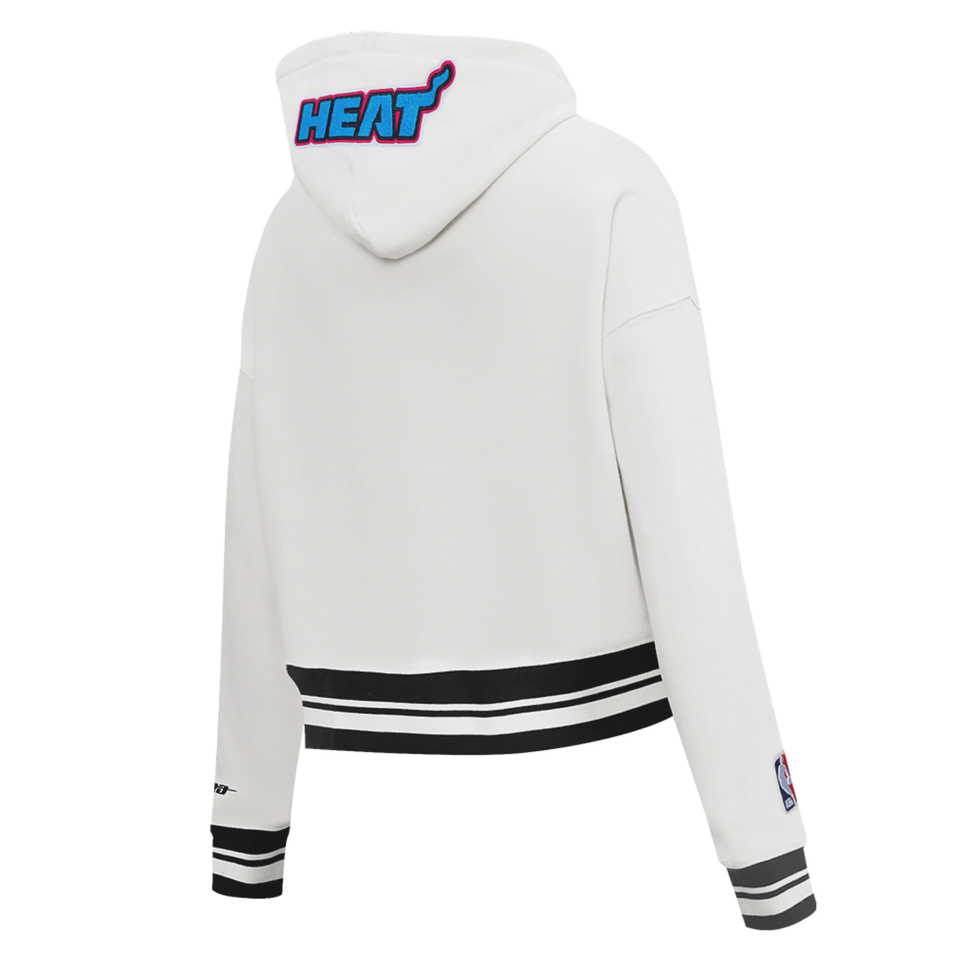 Pro Standard Miami HEAT Original Vice Girls Cropped Hoodie - Image 3