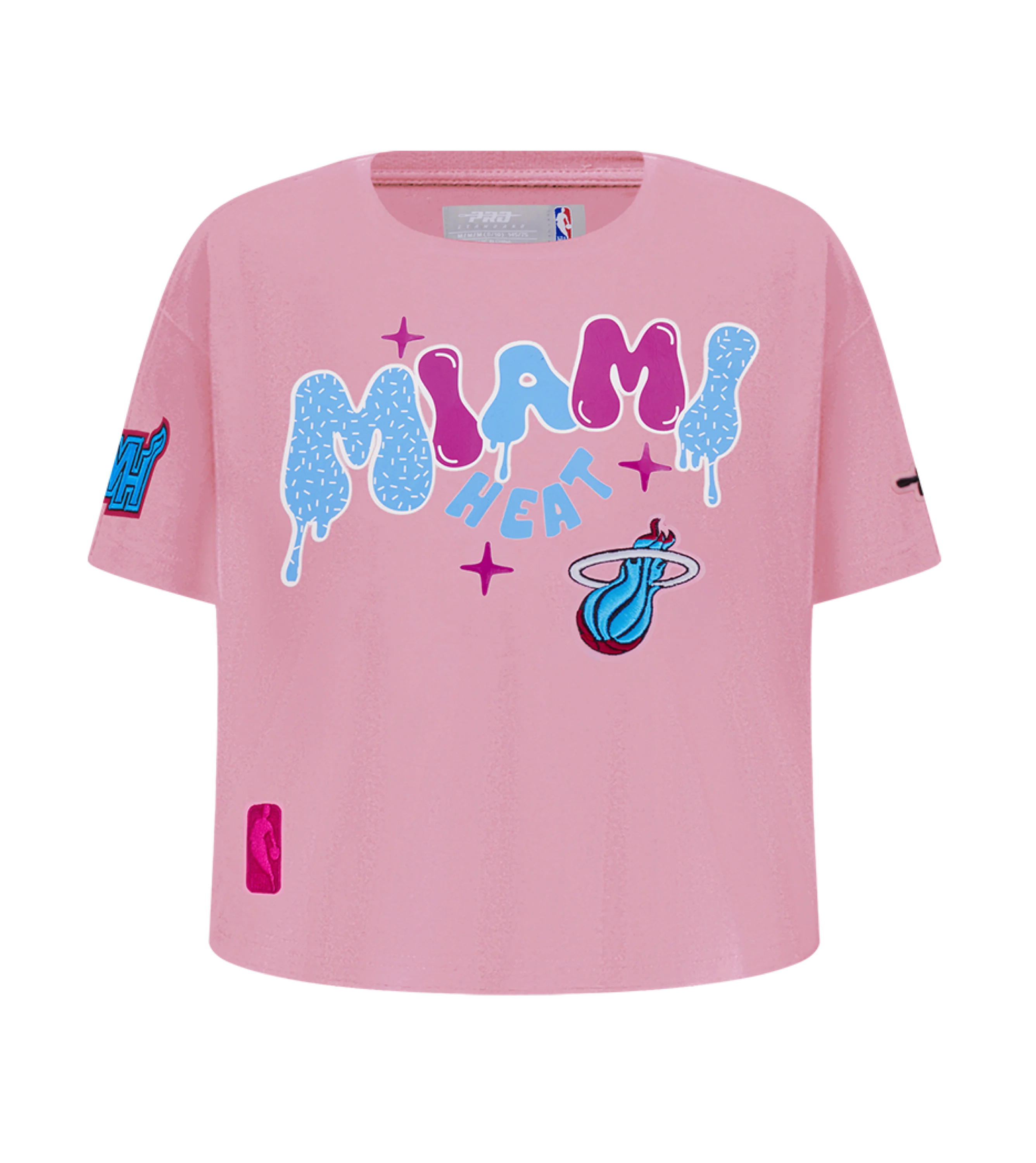 Pro Standard Miami HEAT Original Vice Nights Girls Graffiti Boxy Tee