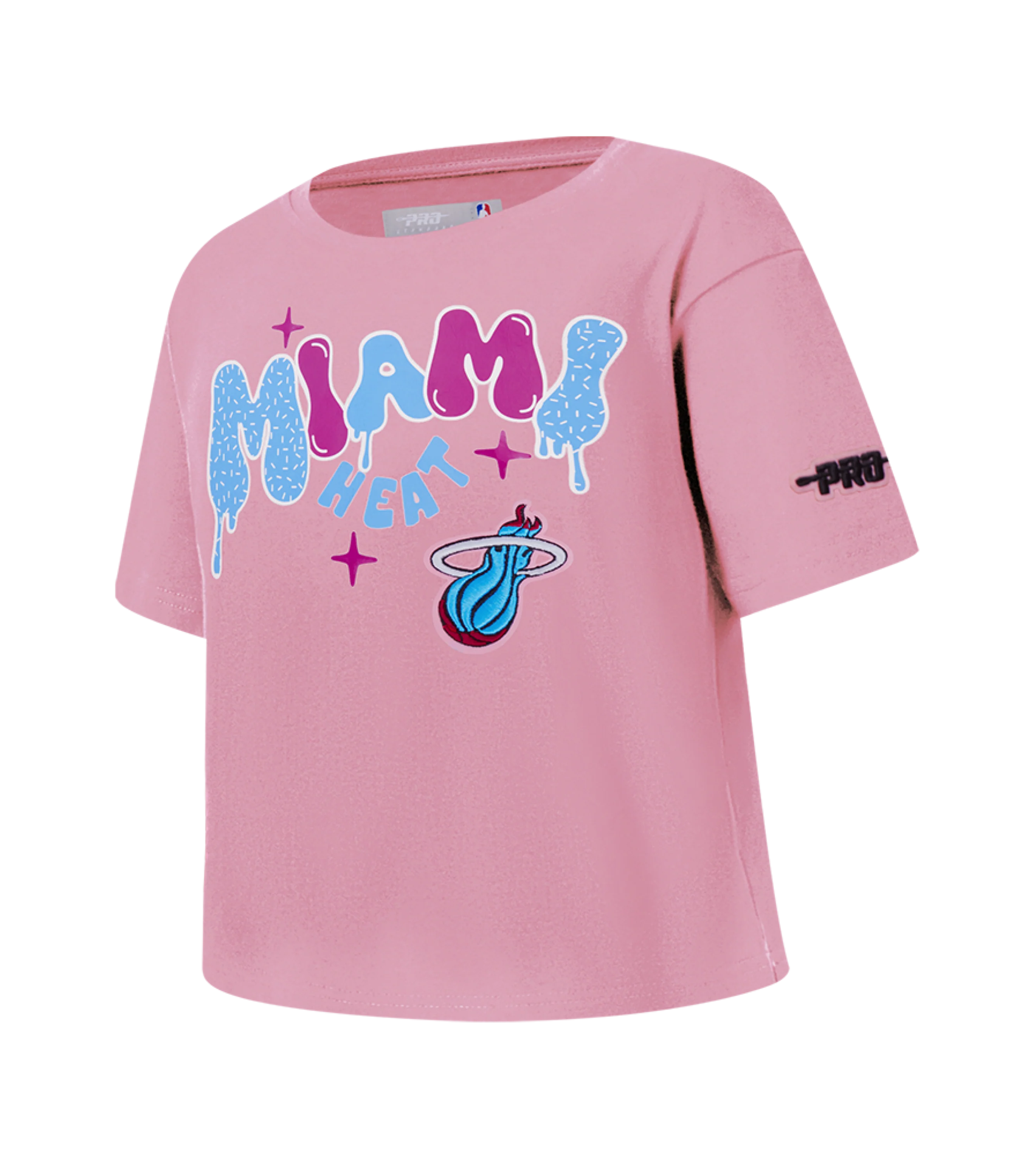 Pro Standard Miami HEAT Original Vice Nights Girls Graffiti Boxy Tee - Image 3