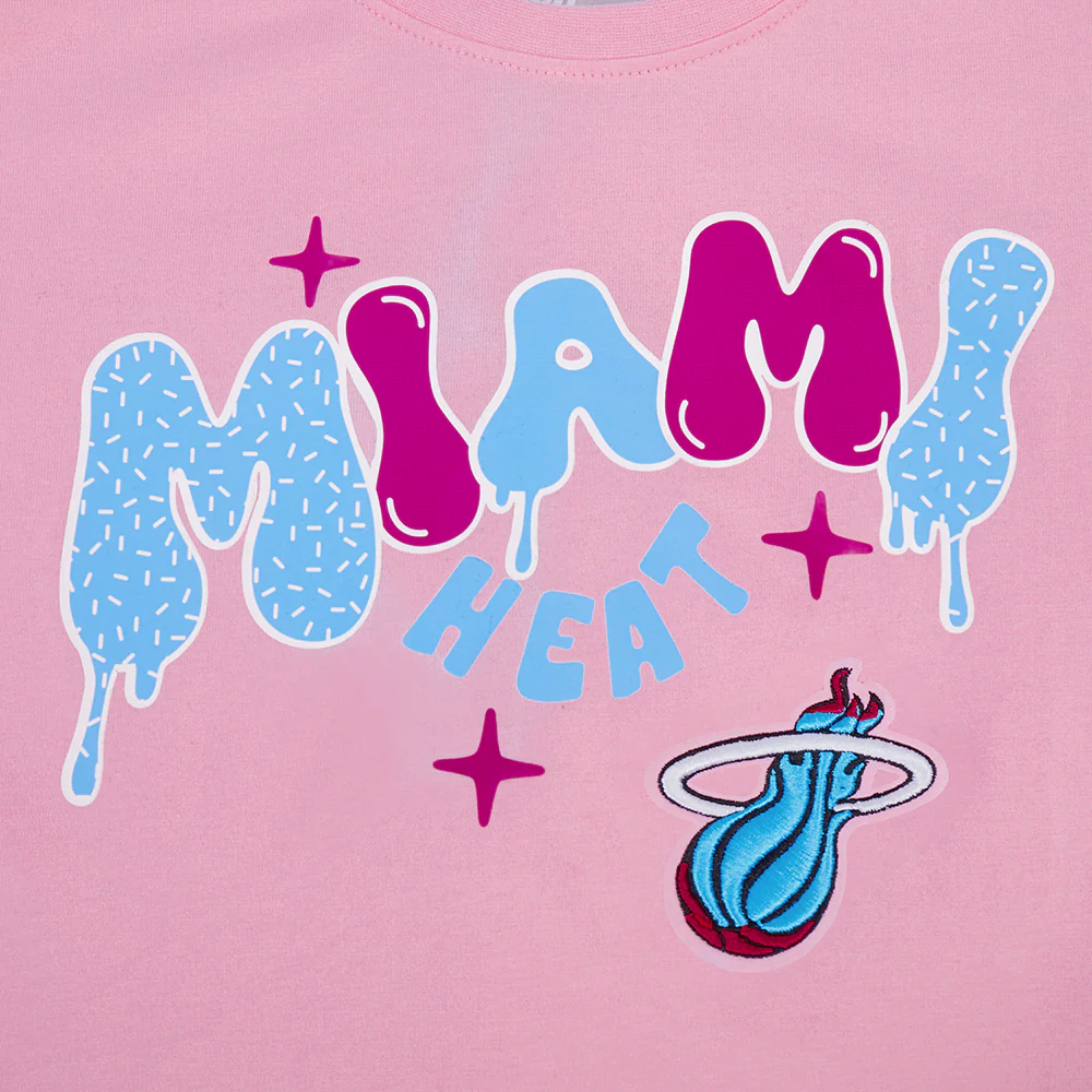 Pro Standard Miami HEAT Original Vice Nights Girls Graffiti Boxy Tee - Image 5