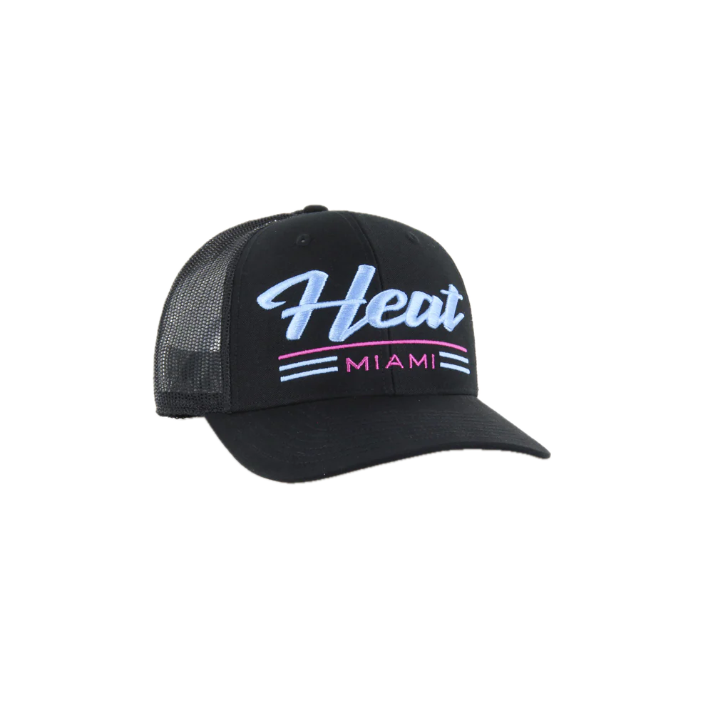 '47 Brand Miami HEAT Original Vice Garner Trucker Snapback - Image 3