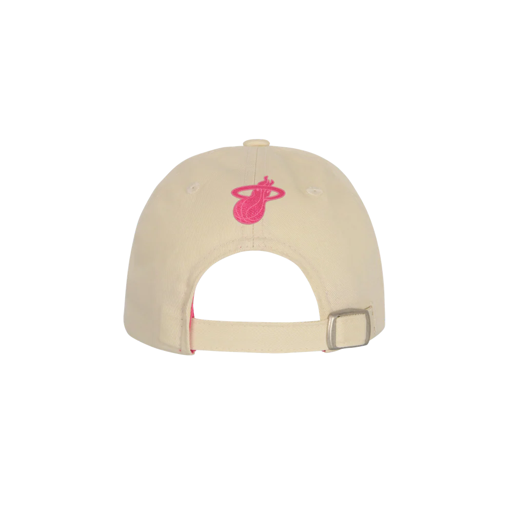 Miami HEAT Beige Girls Dad Hat - Image 2