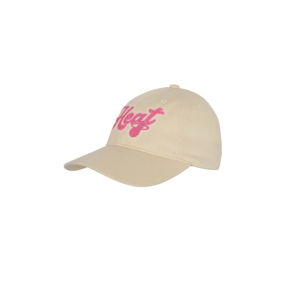 Miami HEAT Beige Girls Dad Hat - Image 3