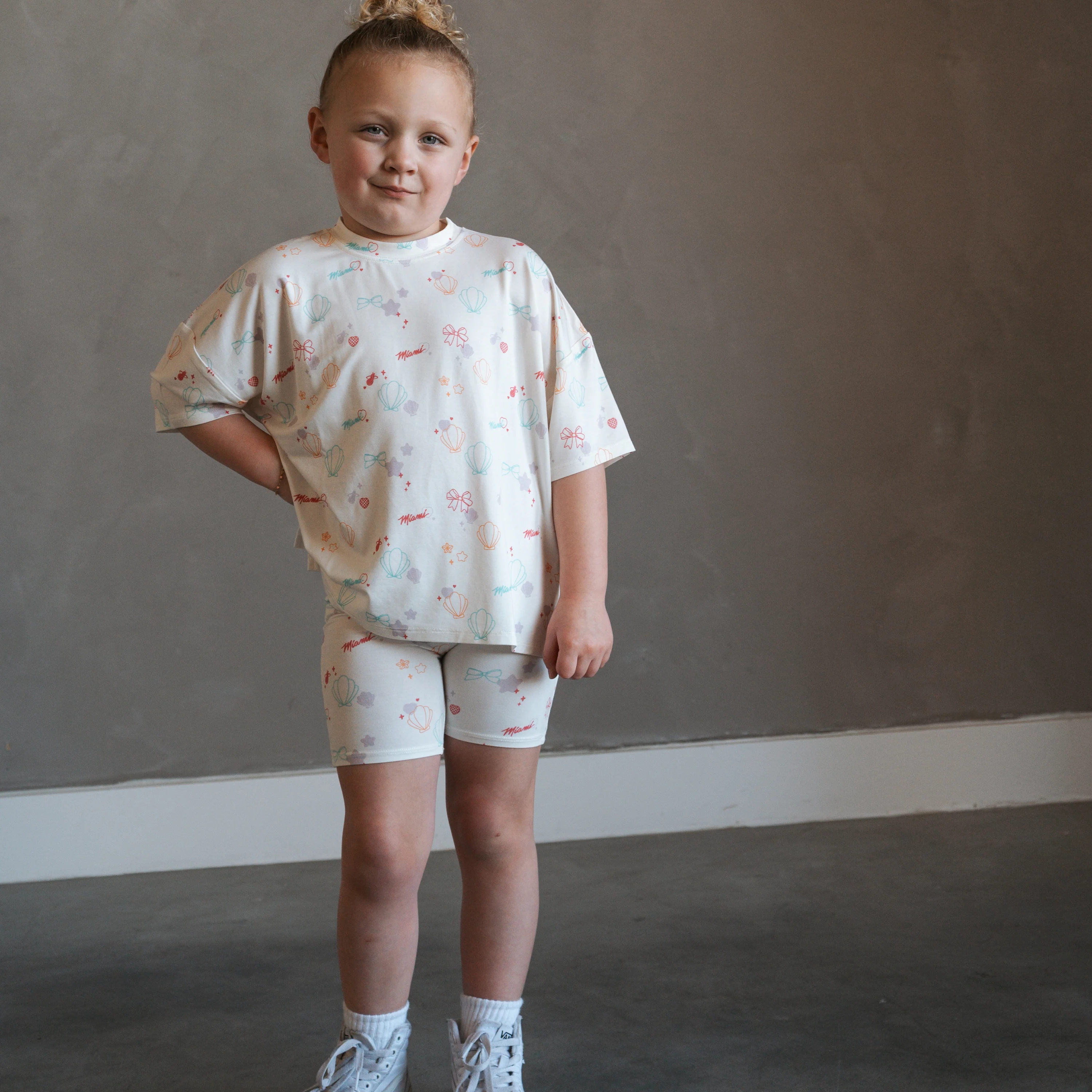 Court Culture x Everyday Leisure Neon Dreams Girl's Biker Set - Image 2