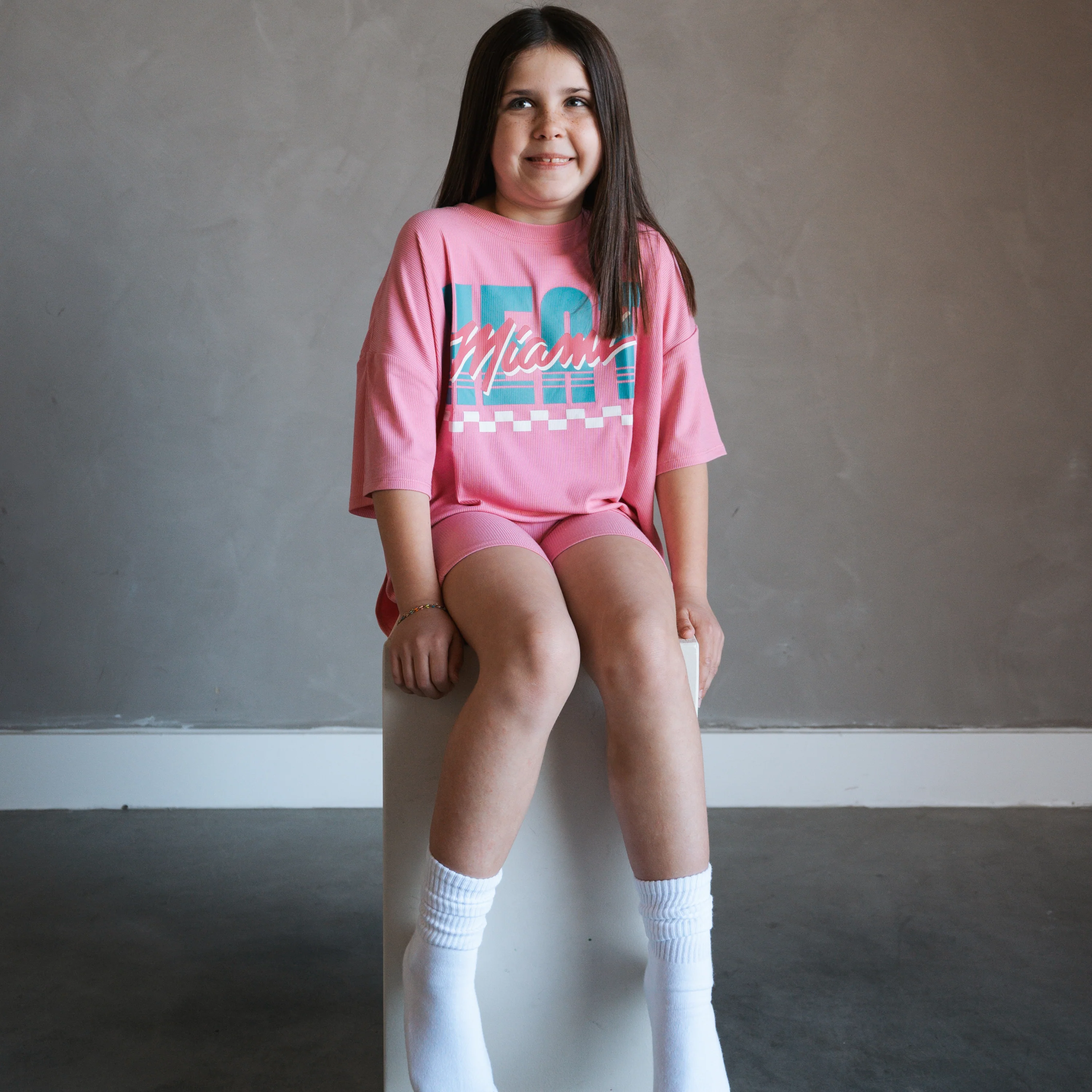 Court Culture x Everyday Leisure Miami Marquee Girl's Biker Set - Image 4