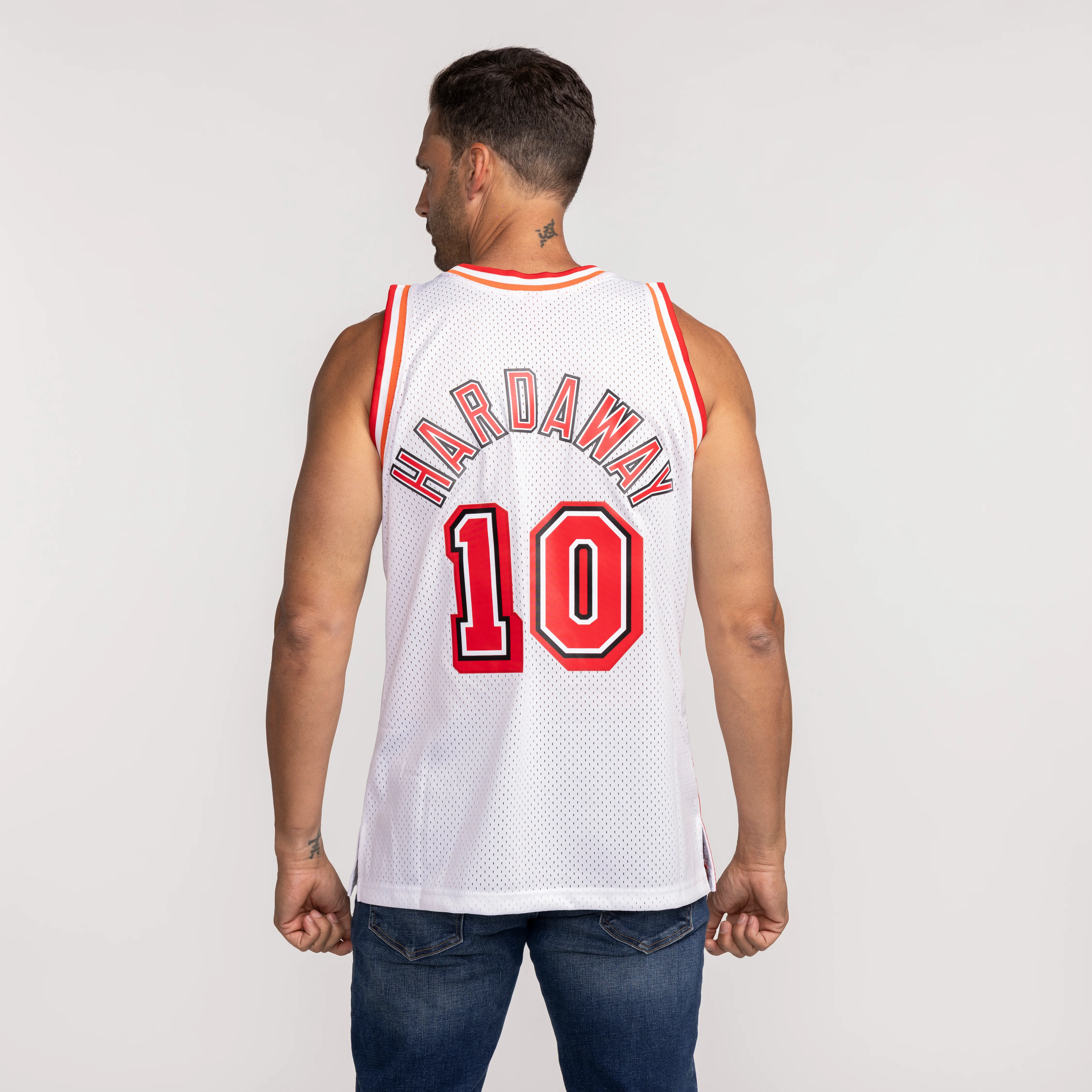 Tim Hardaway Mitchell & Ness Miami HEAT 1996-97 Swingman Jersey - Image 4