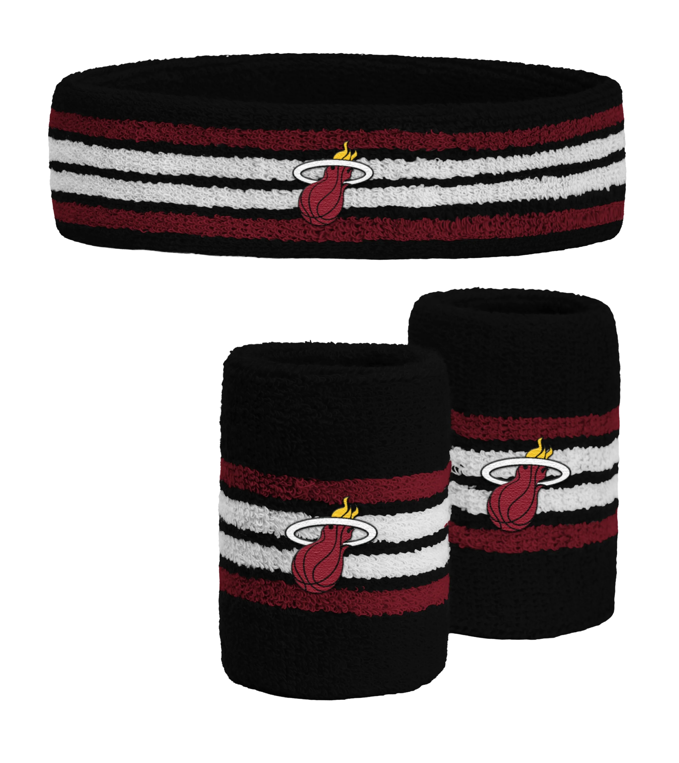 Miami HEAT Multicolor 3-Piece Headband & Wristband Set