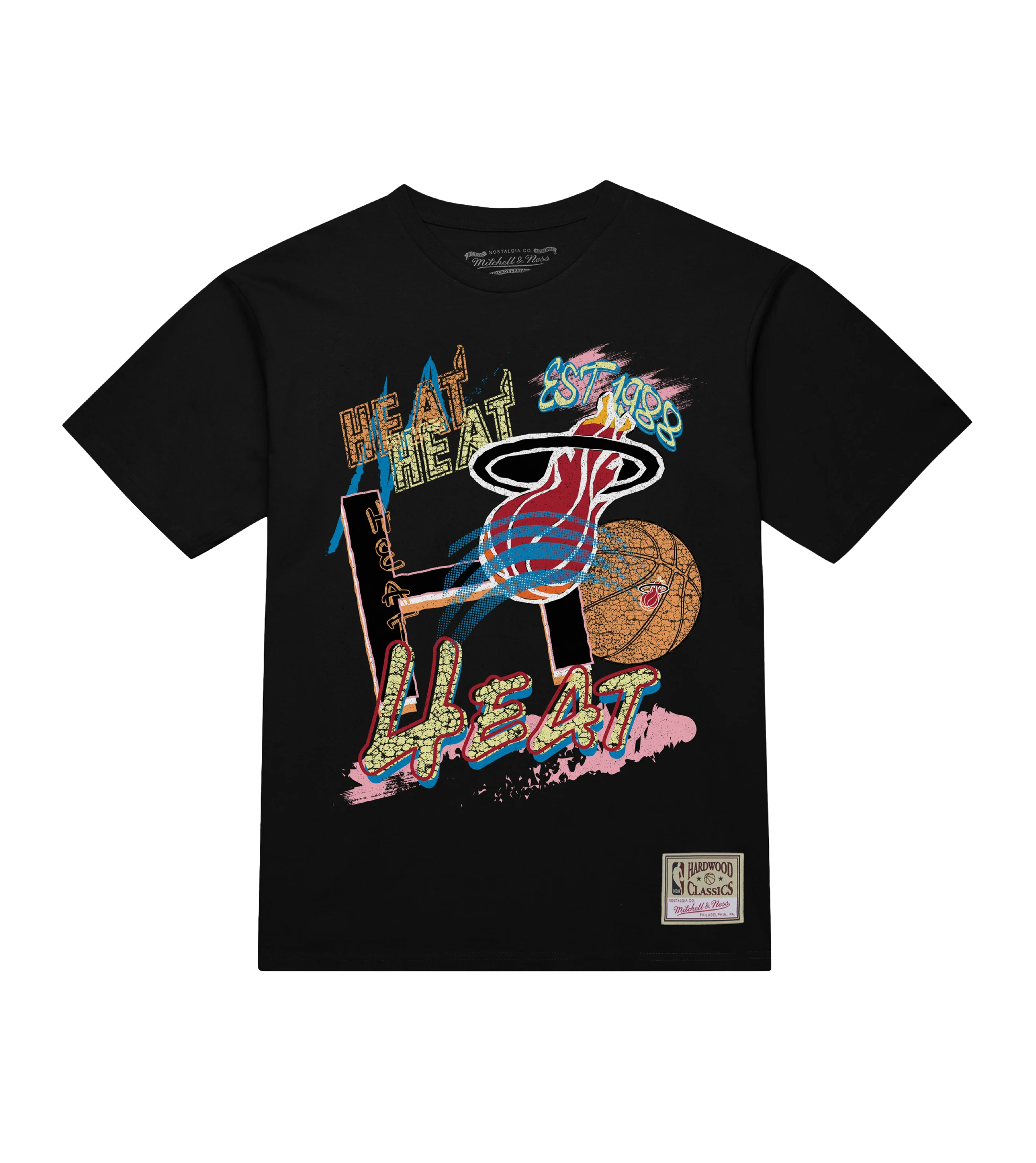 Mitchell & Ness Miami HEAT Mixed Up Tee - Image 5