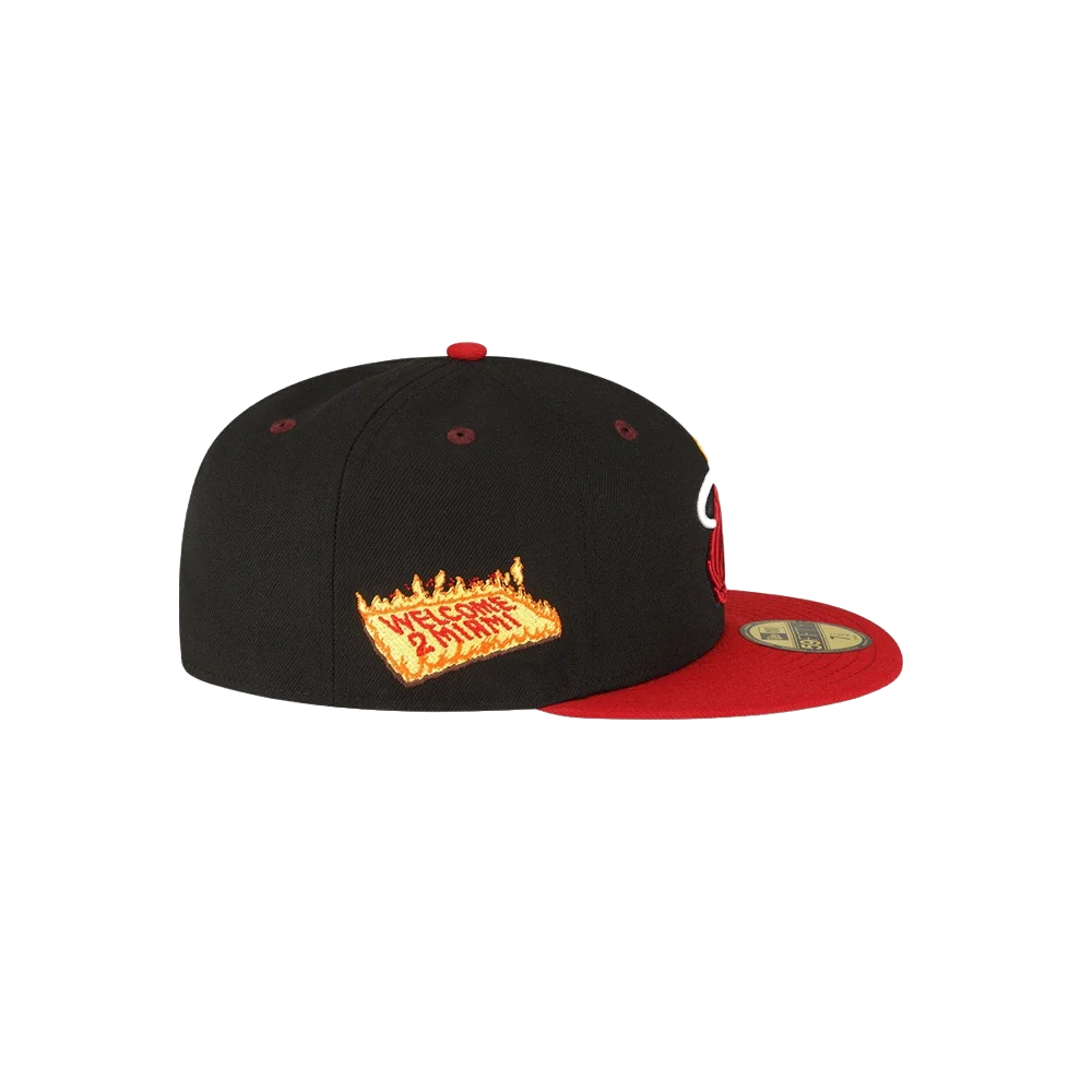 New Era X Andrew X Miami HEAT Welcome Fitted - Image 6