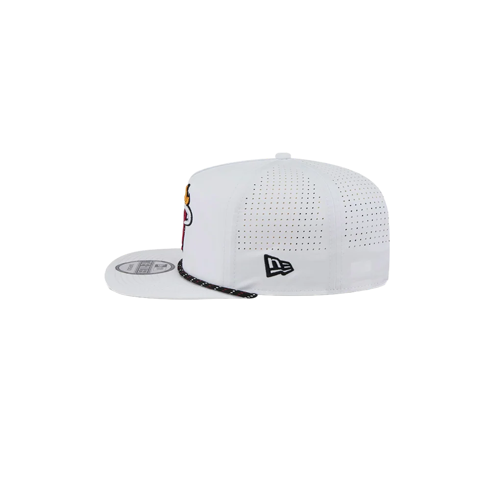 New Era Miami HEAT White Performance Rope Golfer - Image 4