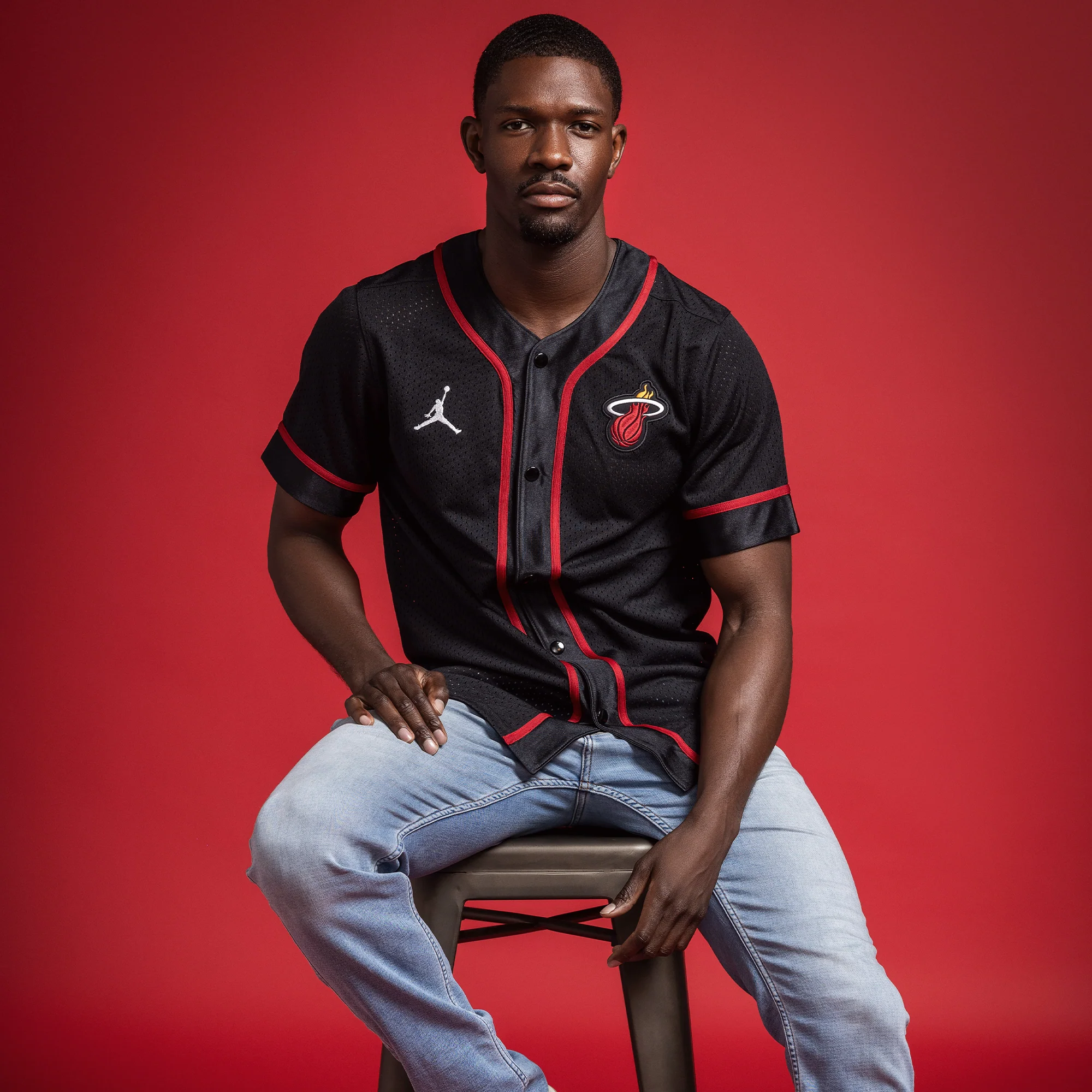 Jordan Brand Miami HEAT Baseball Jersey - Image 6