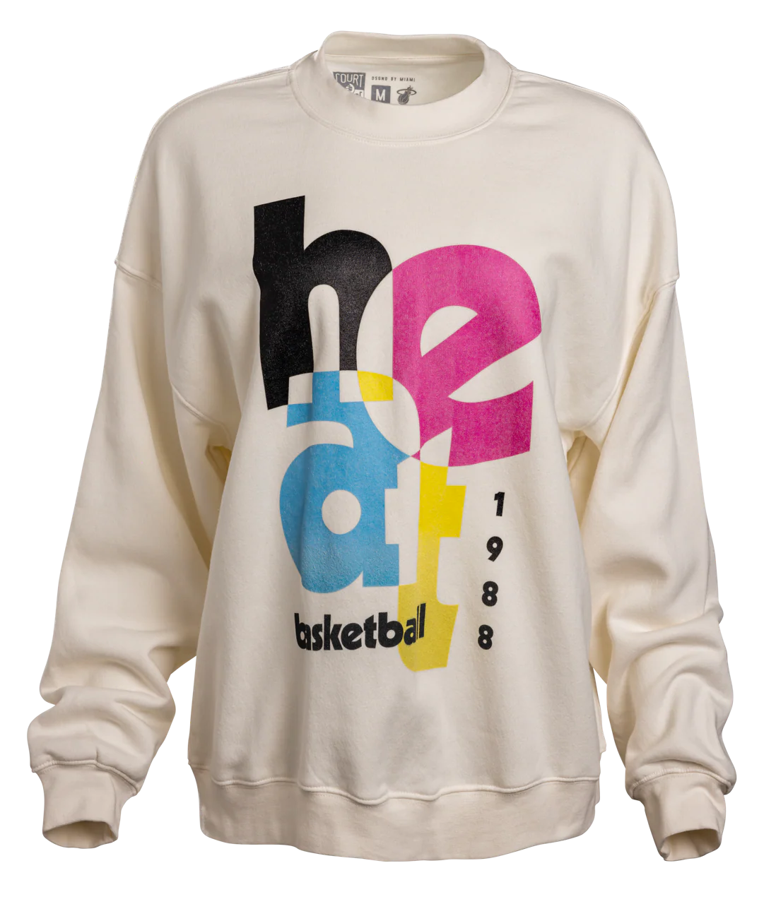 Court Culture Original Vice "HEAT Basketball" Unisex Ivory Crewneck - Image 5