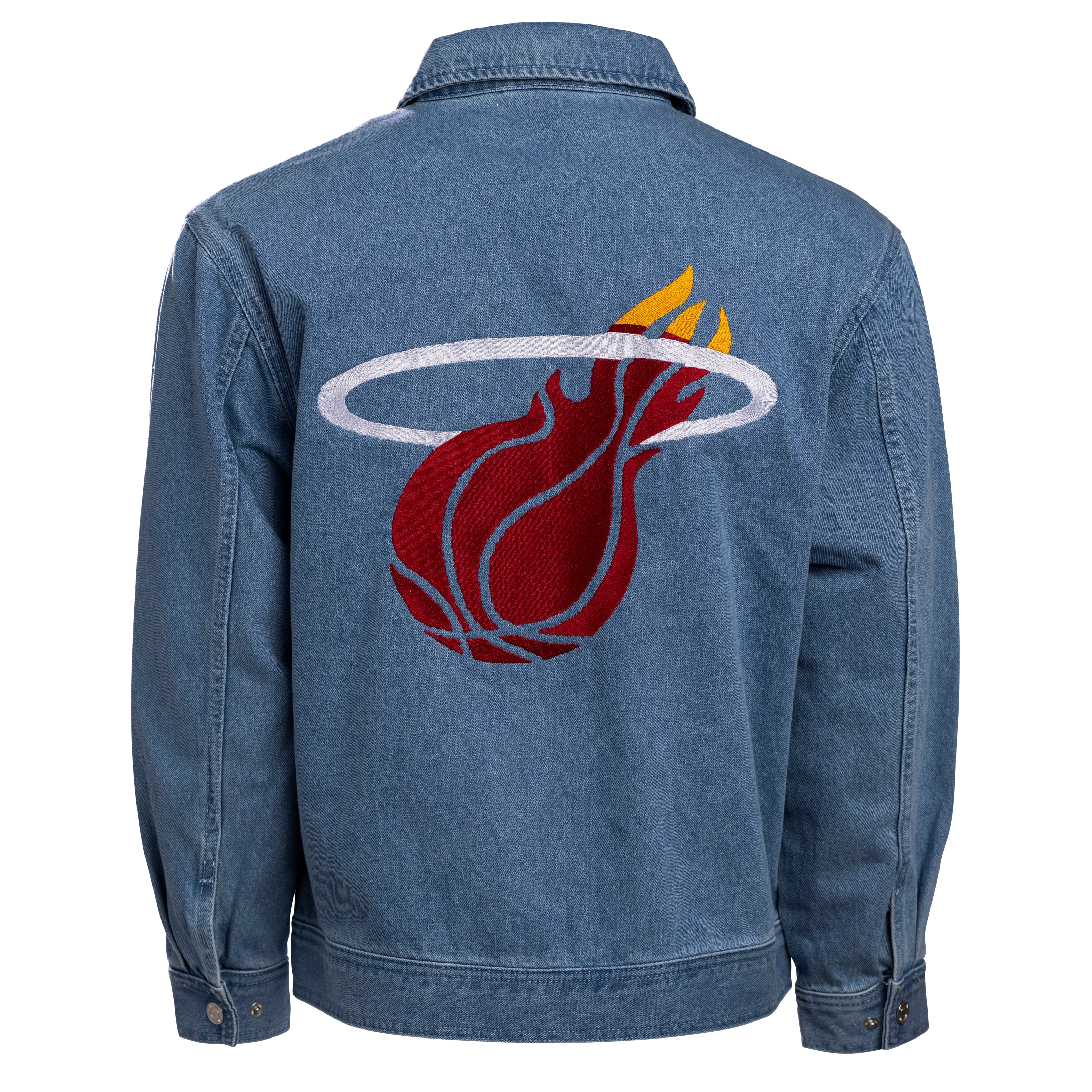 Court Culture x The Wild Collective Miami HEAT Denim Jacket - Image 6