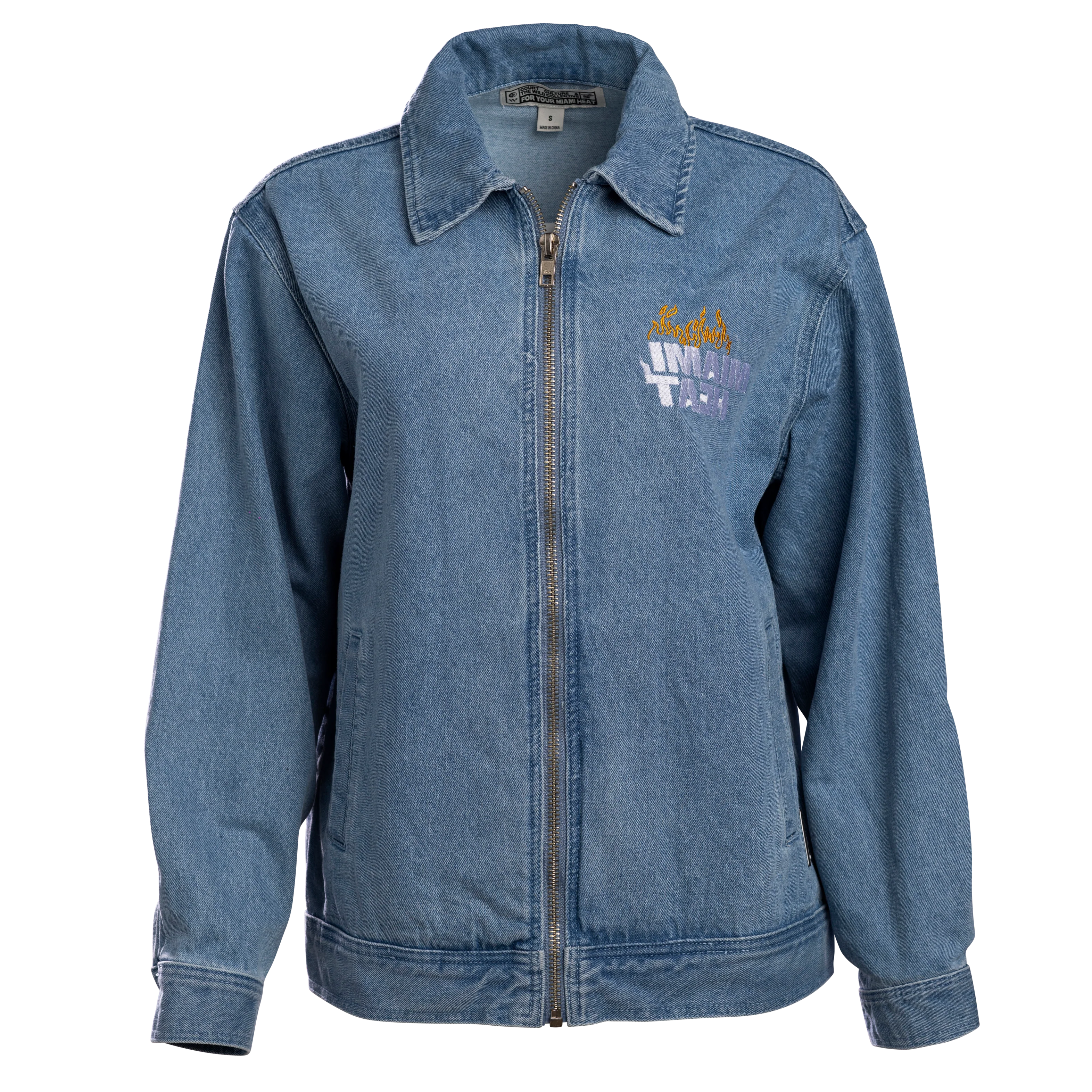 Court Culture x The Wild Collective Miami HEAT Denim Jacket - Image 8