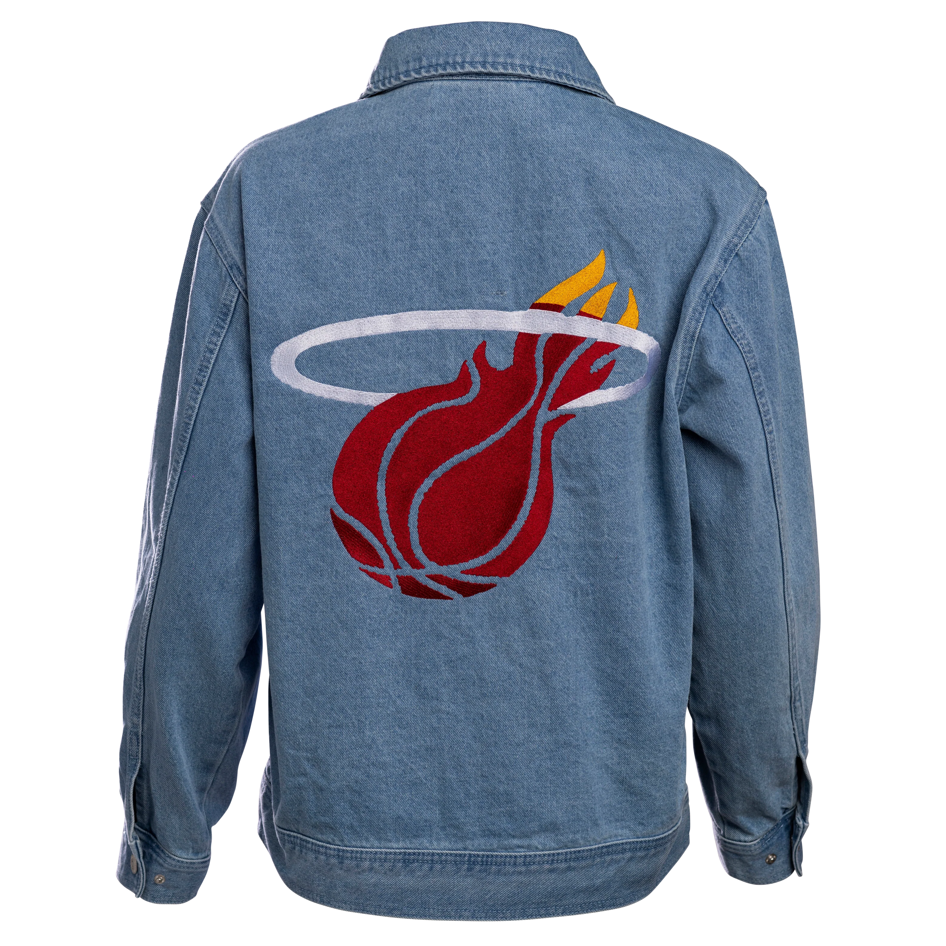 Court Culture x The Wild Collective Miami HEAT Denim Jacket - Image 9