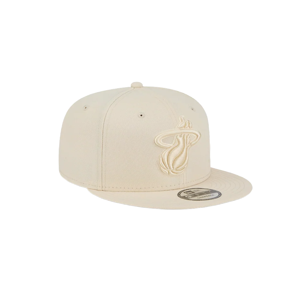 New Era Miami HEAT Beige Color Pack Snapback - Image 3