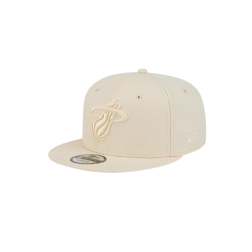 New Era Miami HEAT Beige Color Pack Snapback - Image 5