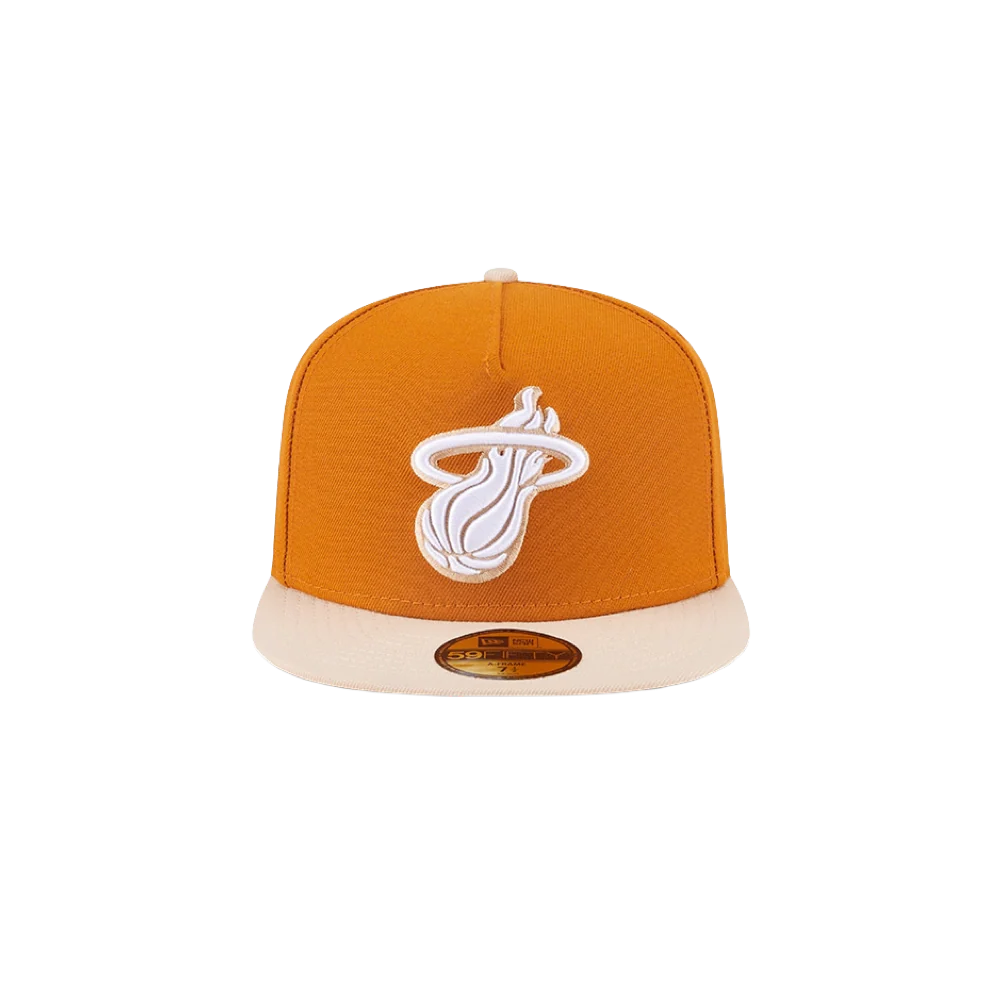 New Era Miami HEAT Brown 2-Tone Fitted Hat