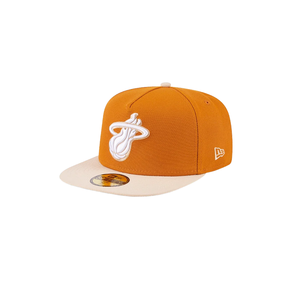 New Era Miami HEAT Brown 2-Tone Fitted Hat - Image 3