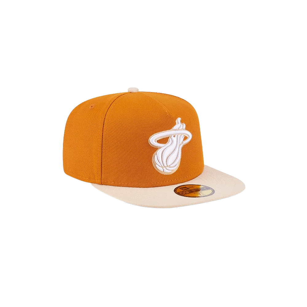 New Era Miami HEAT Brown 2-Tone Fitted Hat - Image 5