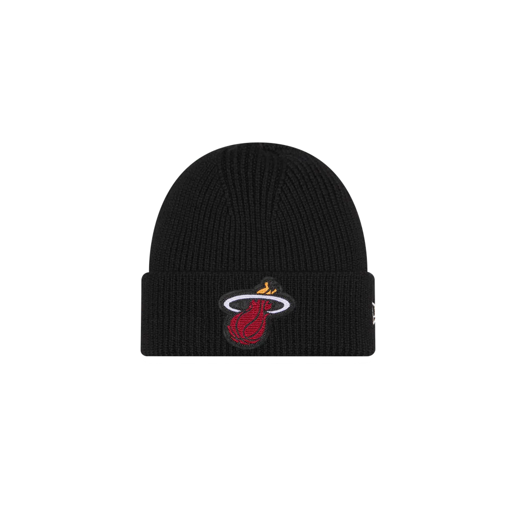 New Era Miami HEAT Black Beanie