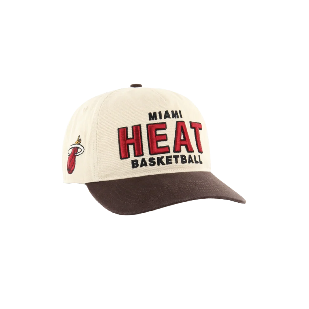 '47 Brand Miami HEAT Tan Hitch Snapback - Image 3