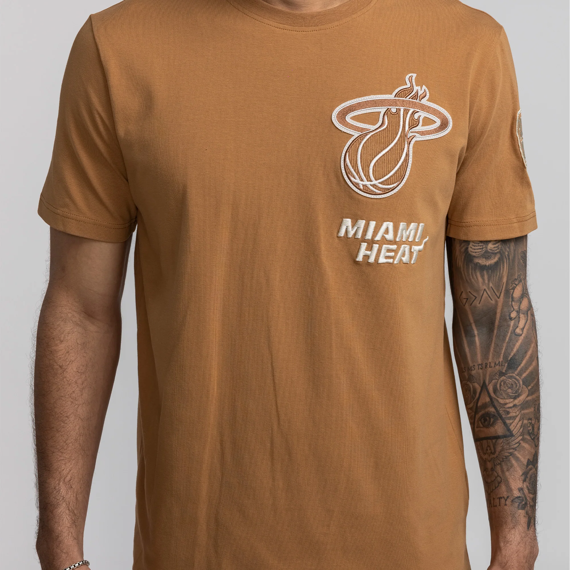 New Era Miami HEAT Tan Tee - Image 3