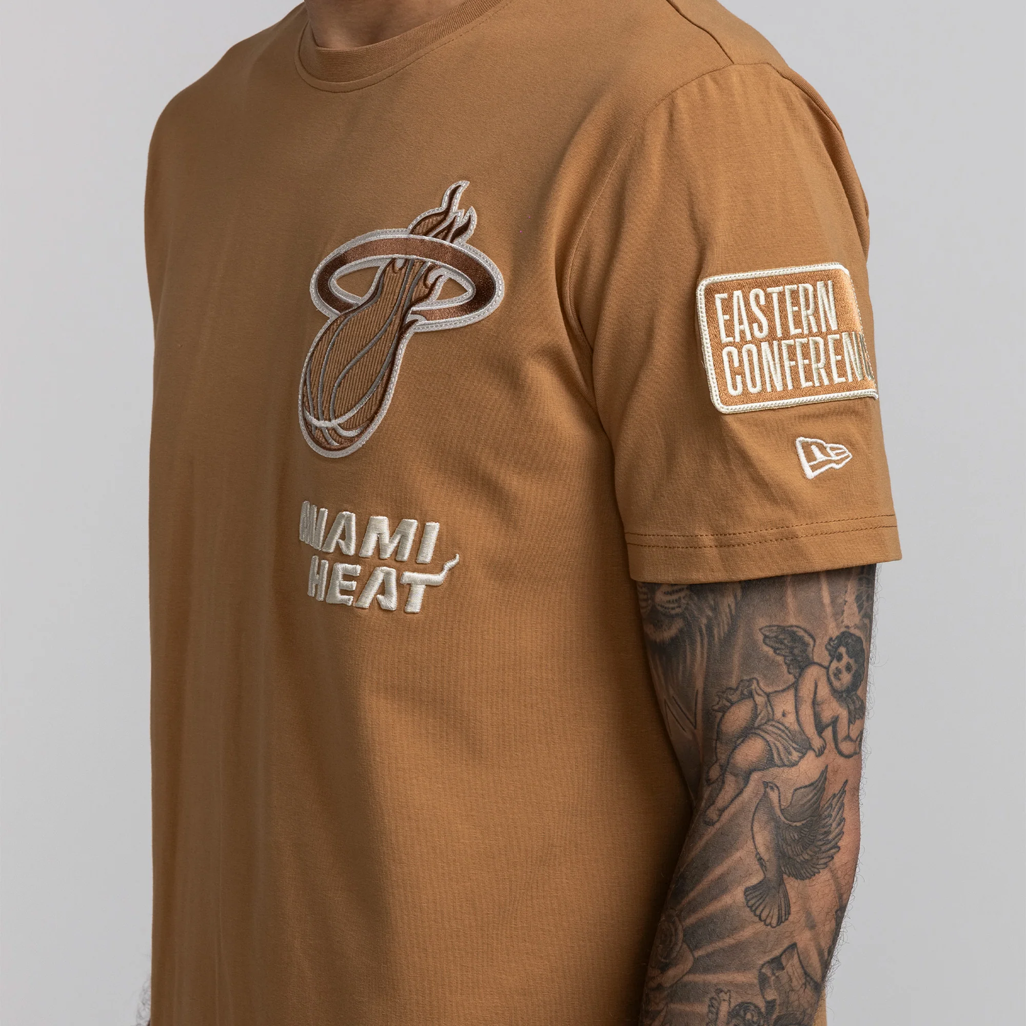 New Era Miami HEAT Tan Tee - Image 4