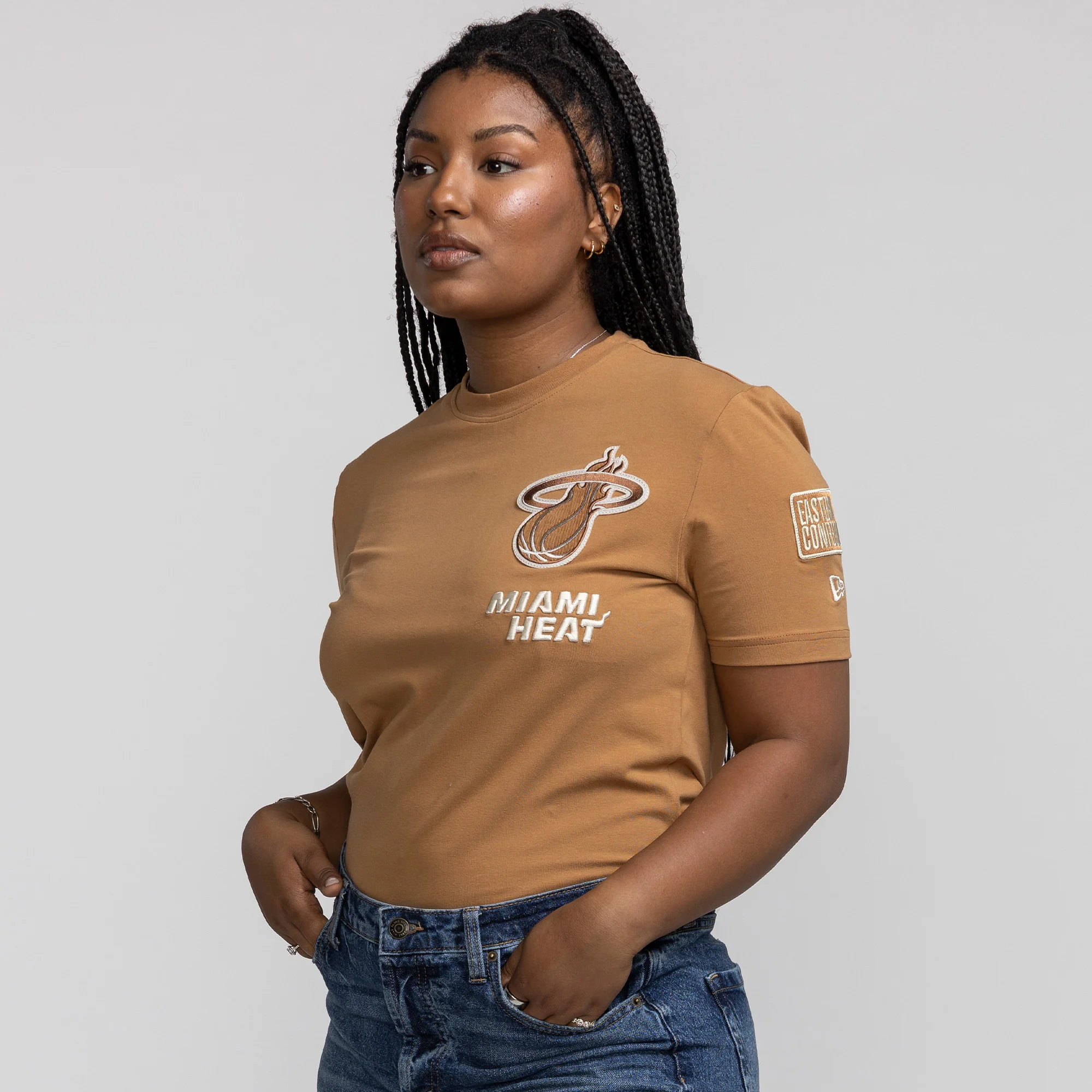 New Era Miami HEAT Tan Tee - Image 7
