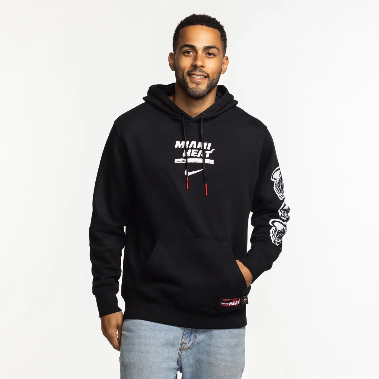 Nike Miami HEAT Club Pullover Black Hoodie