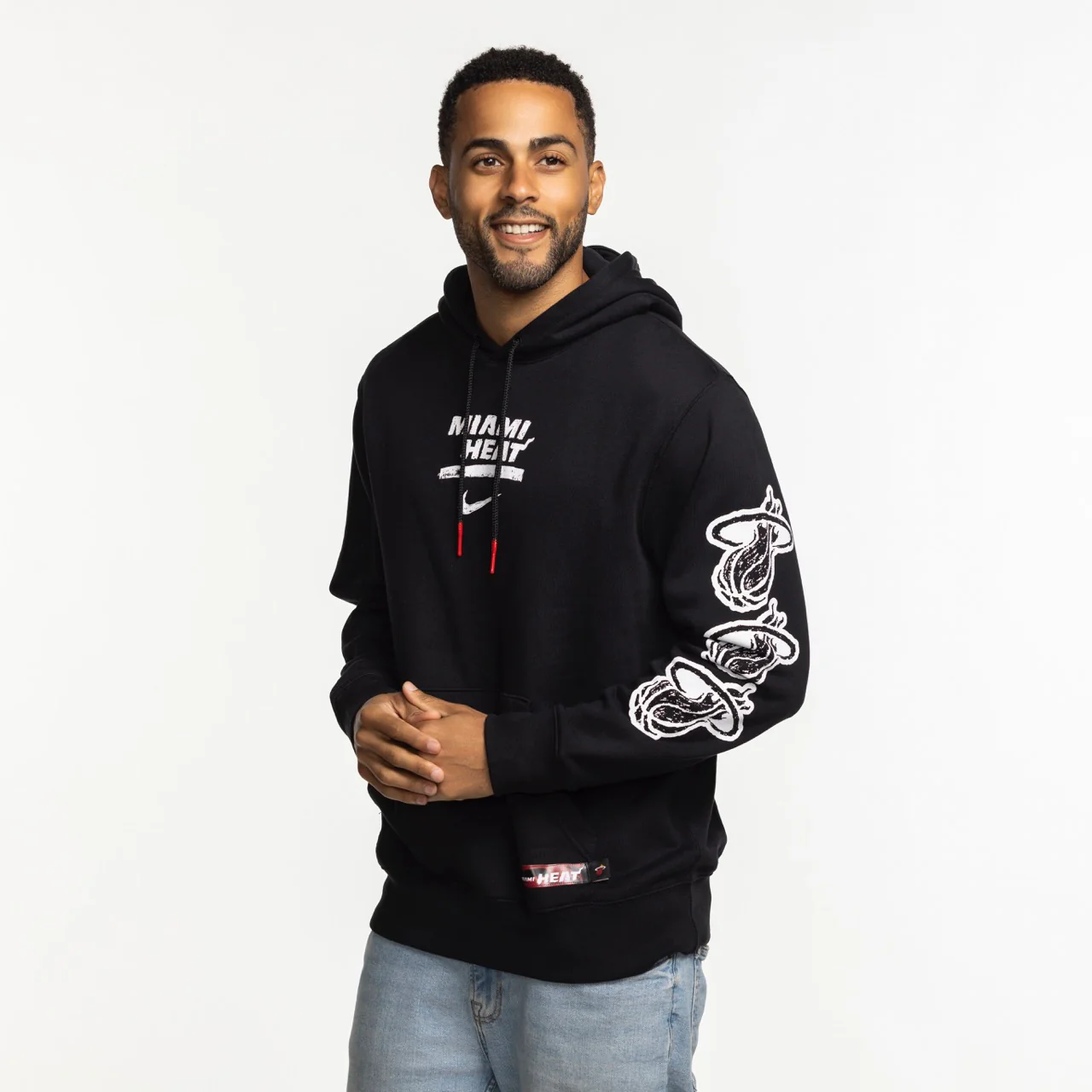 Nike Miami HEAT Club Pullover Black Hoodie - Image 4