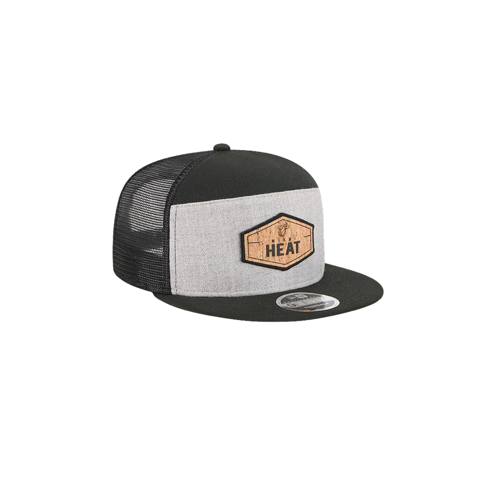 New Era Miami HEAT Cork Trucker Snapback - Image 5