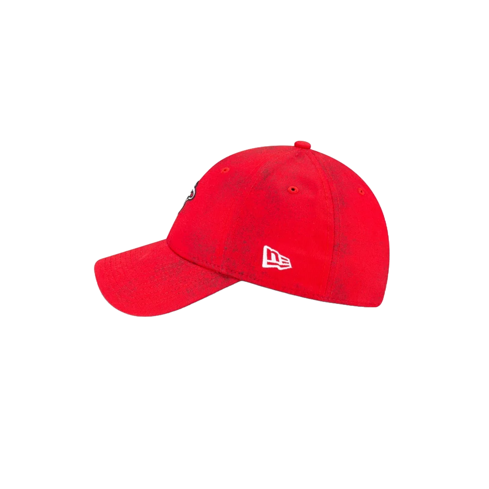 Court Culture HEAT Logo Acid Wash Red Dad Hat - Image 5
