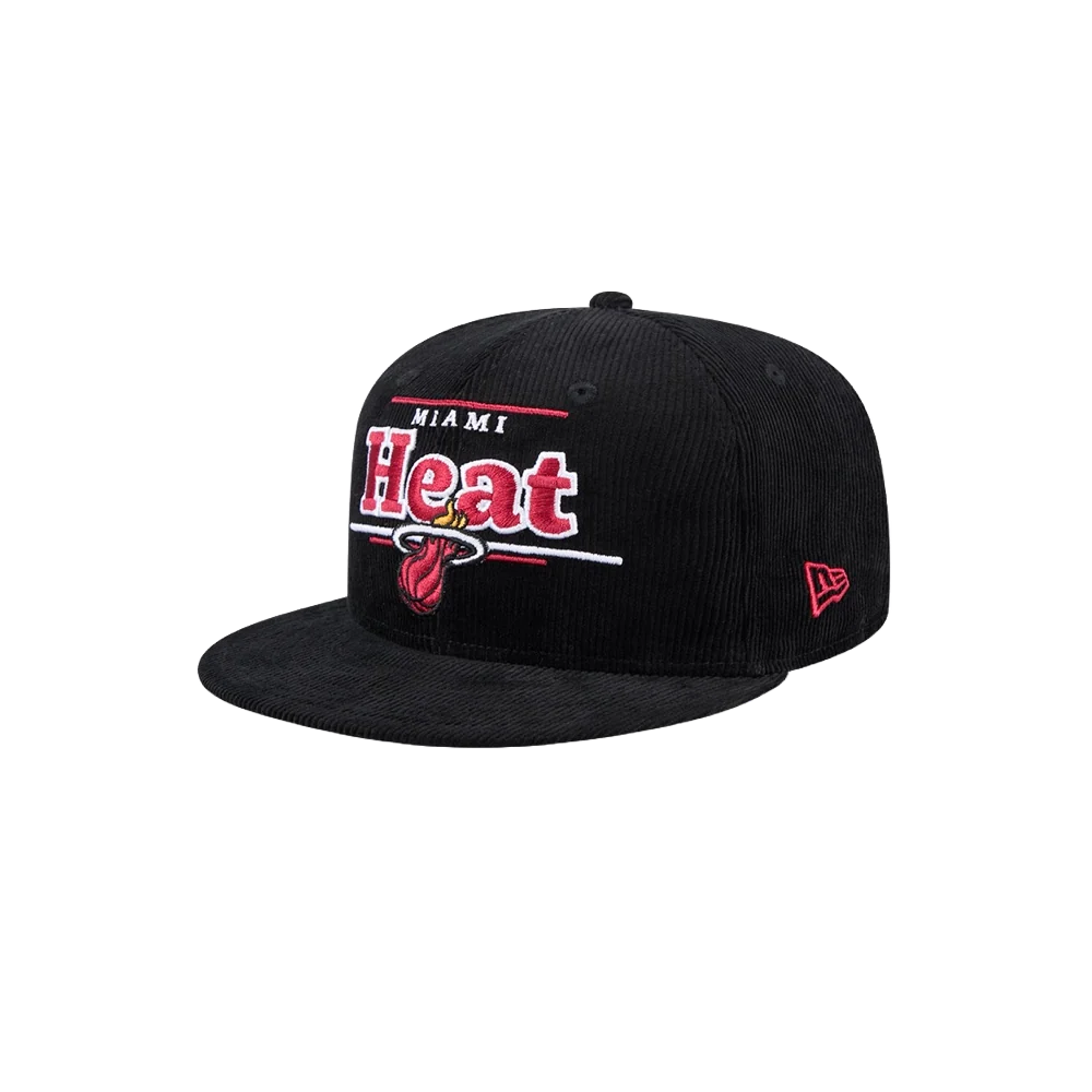 New Era Miami HEAT Corduroy Snapback - Image 3