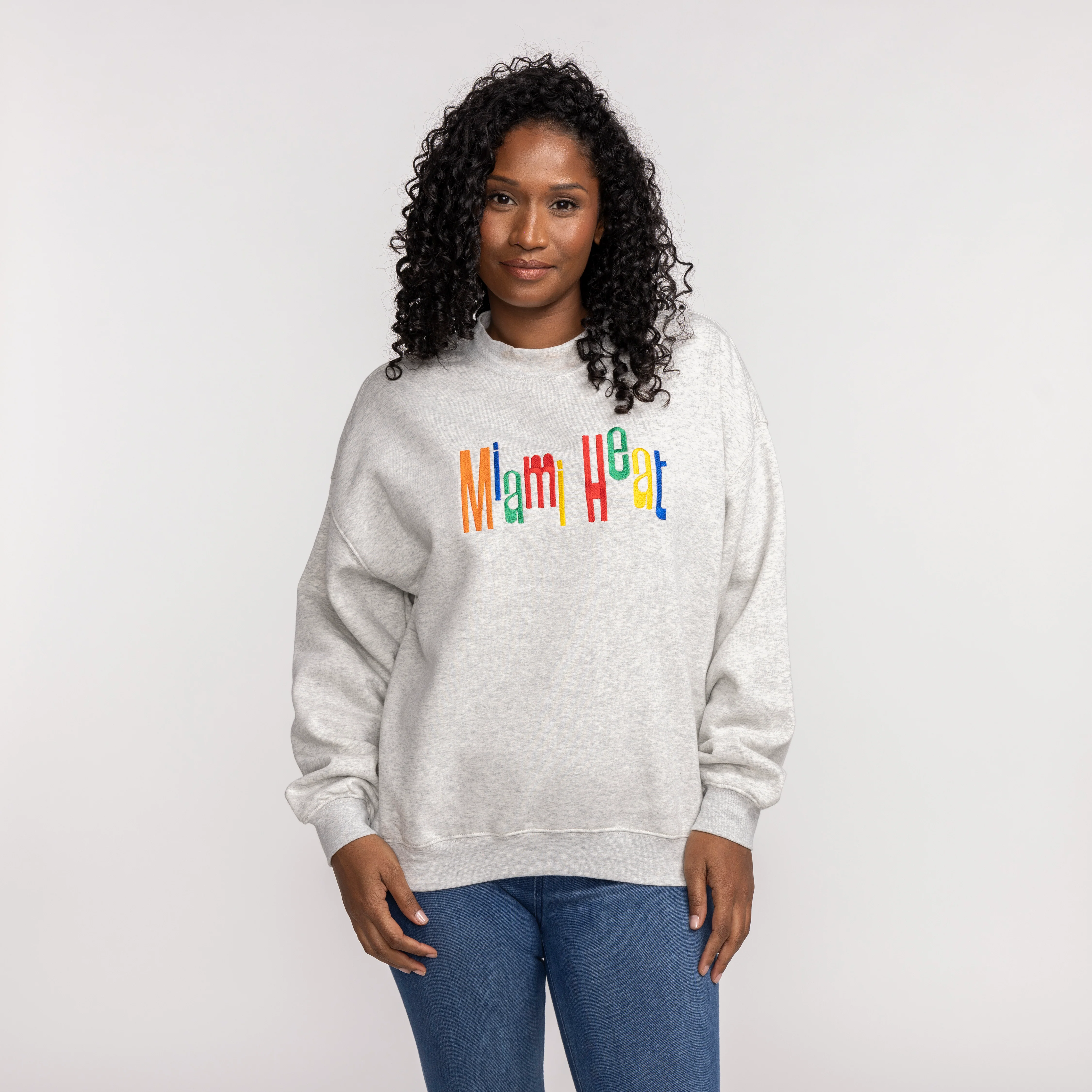 Court Culture Support Women "Miami Multicolor" Unisex Embroidered Crewneck - Image 2