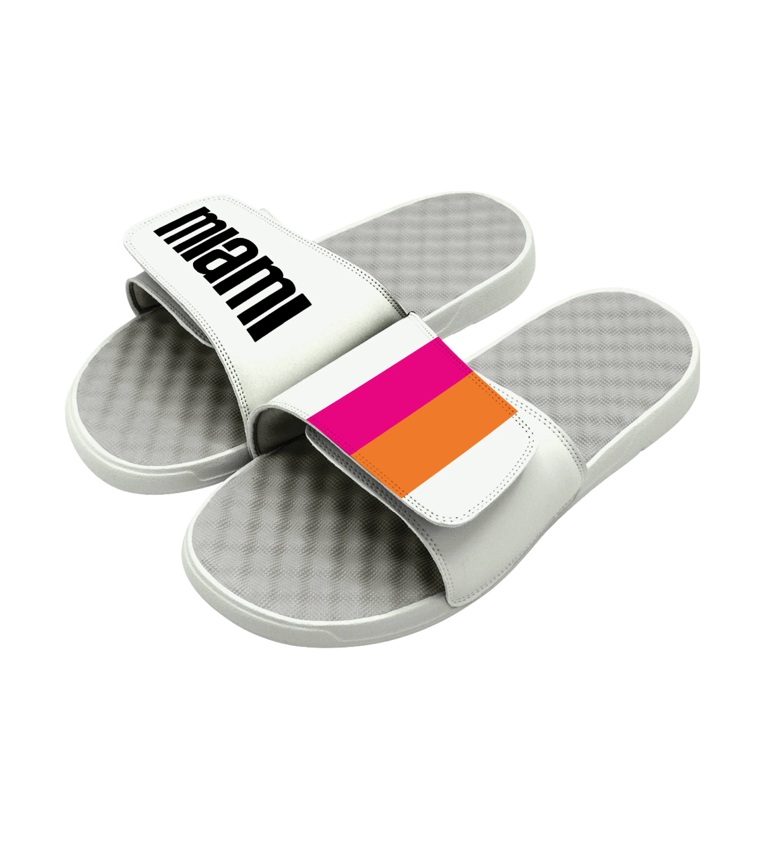 ISlide Miami Floridians White Sandals - Image 2