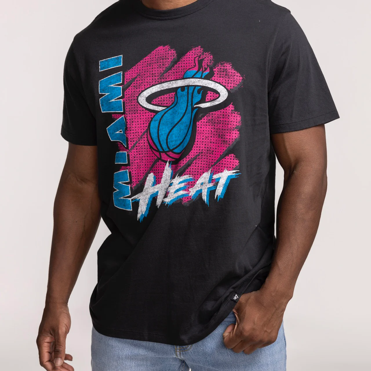 '47 Brand Miami HEAT Original Vice Front Row Tee - Image 2