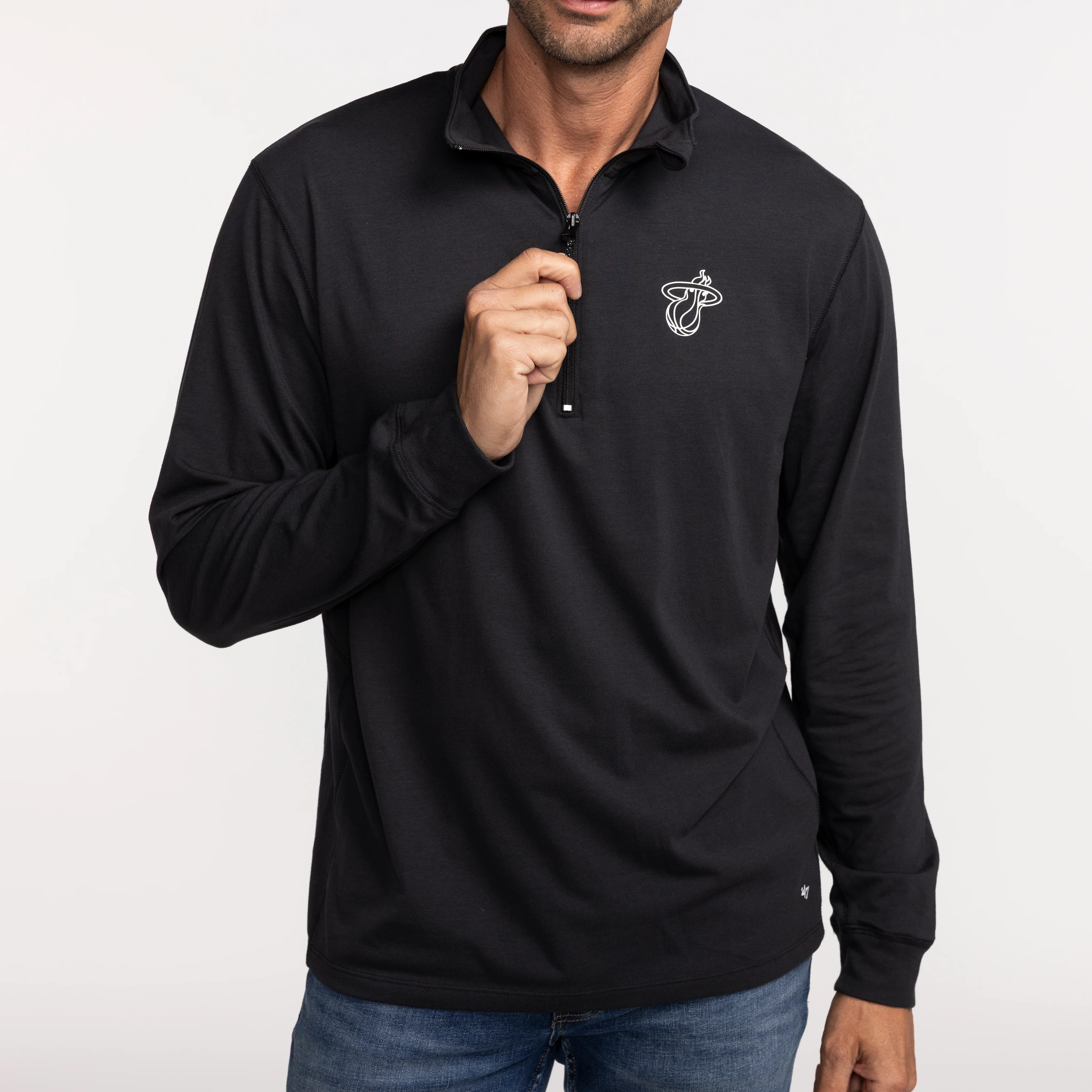 '47 Brand Miami HEAT Forward Quarter Zip - Image 3
