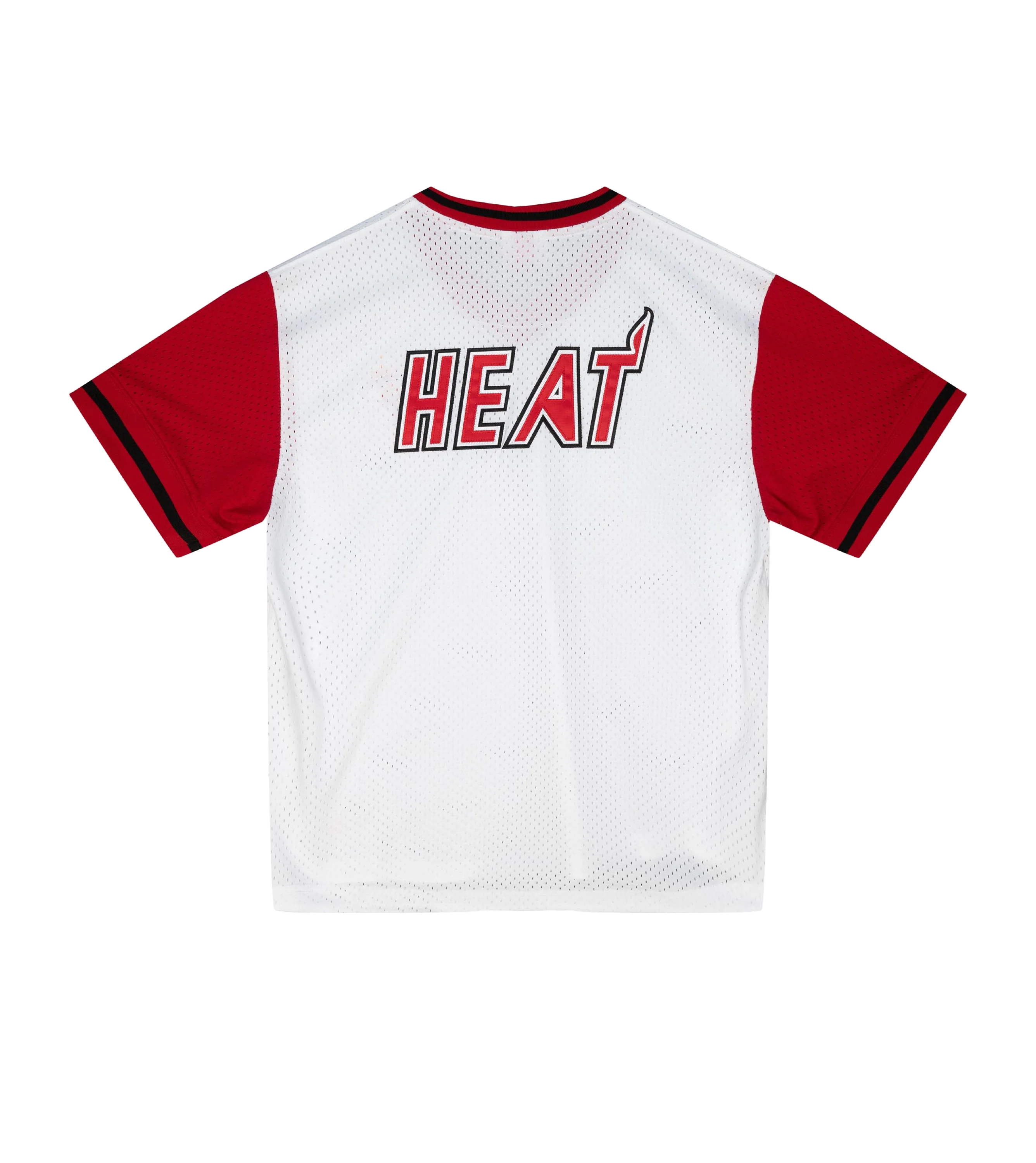 Mitchell and Ness Miami HEAT Mesh V-Neck - Image 6