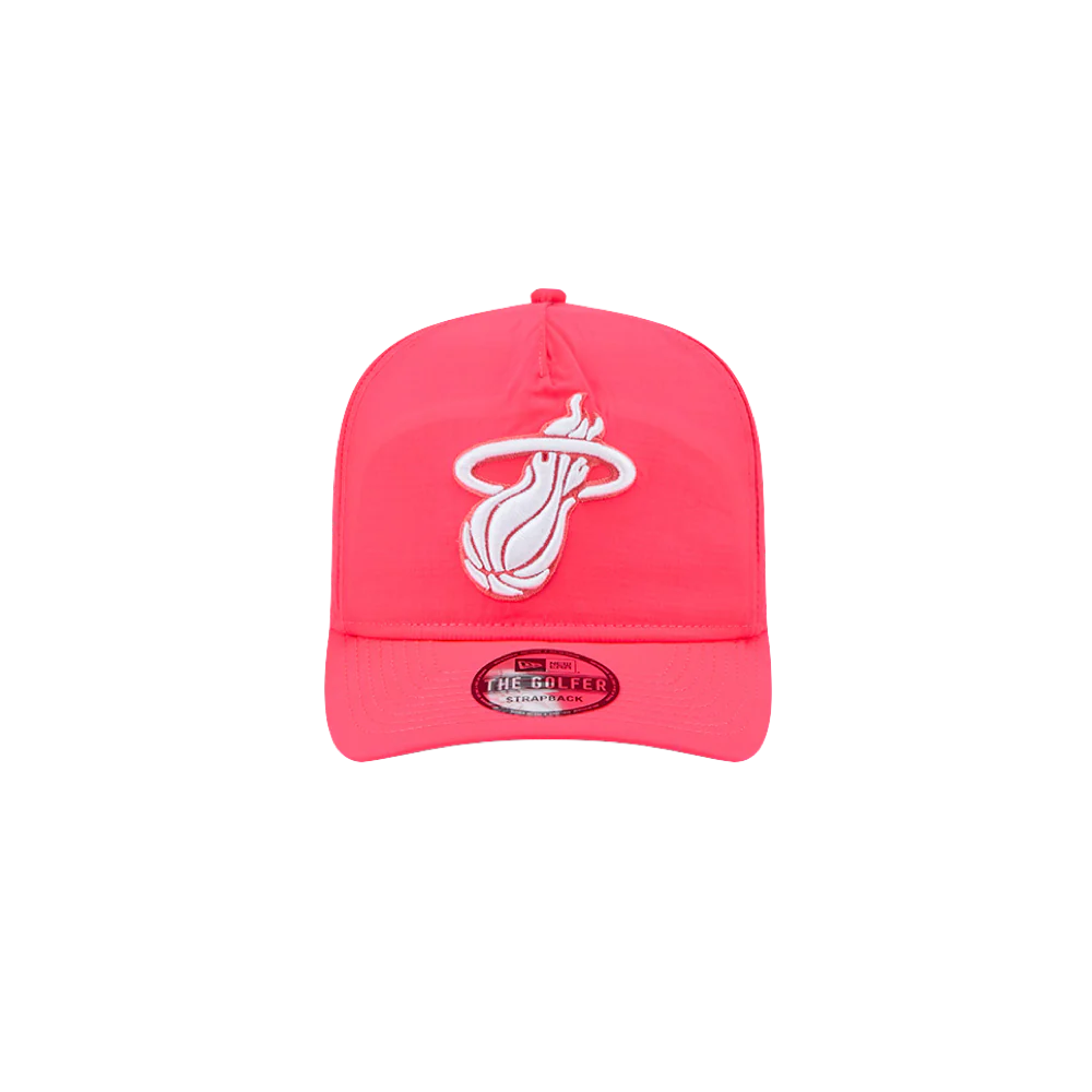 New Era Miami HEAT Pink Strapback Golfer