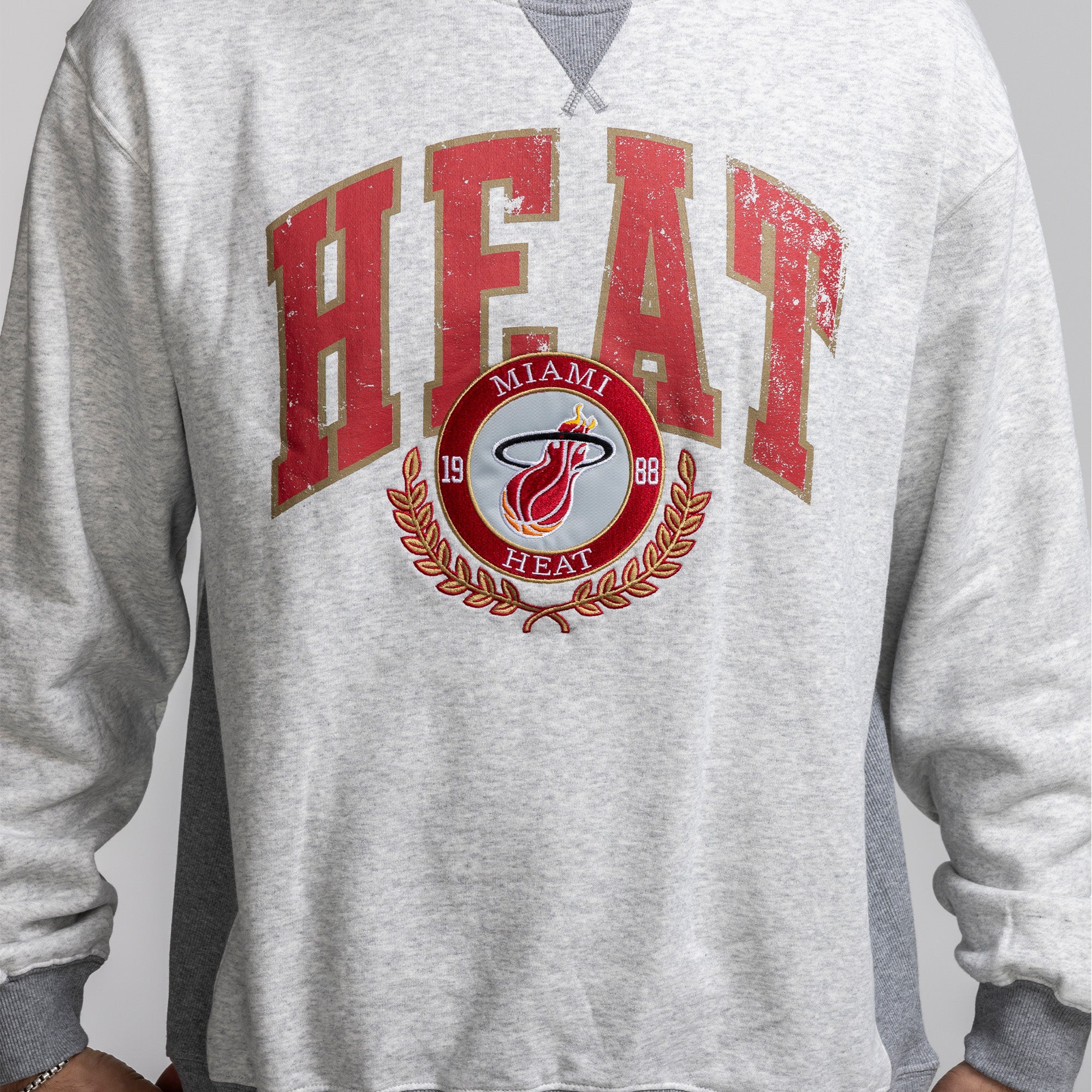 Mitchell & Ness Miami HEAT Premium Fleece Crewneck - Image 4